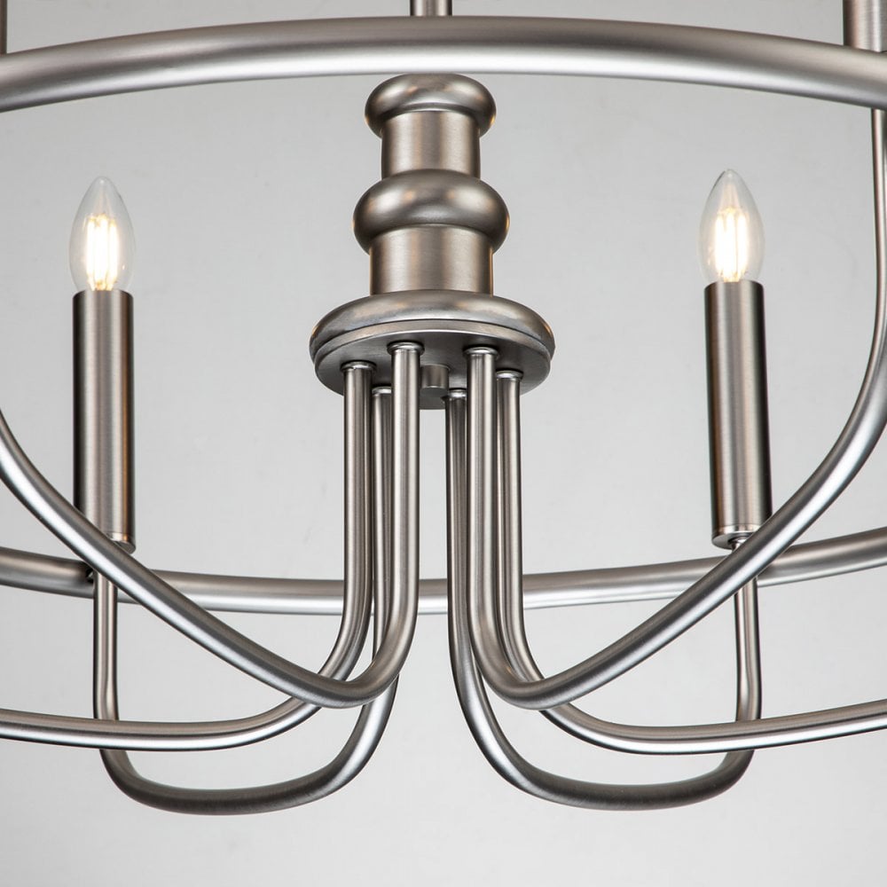 Kichler Capitol Hill 6 Light Chandelier - Brushed Nickel