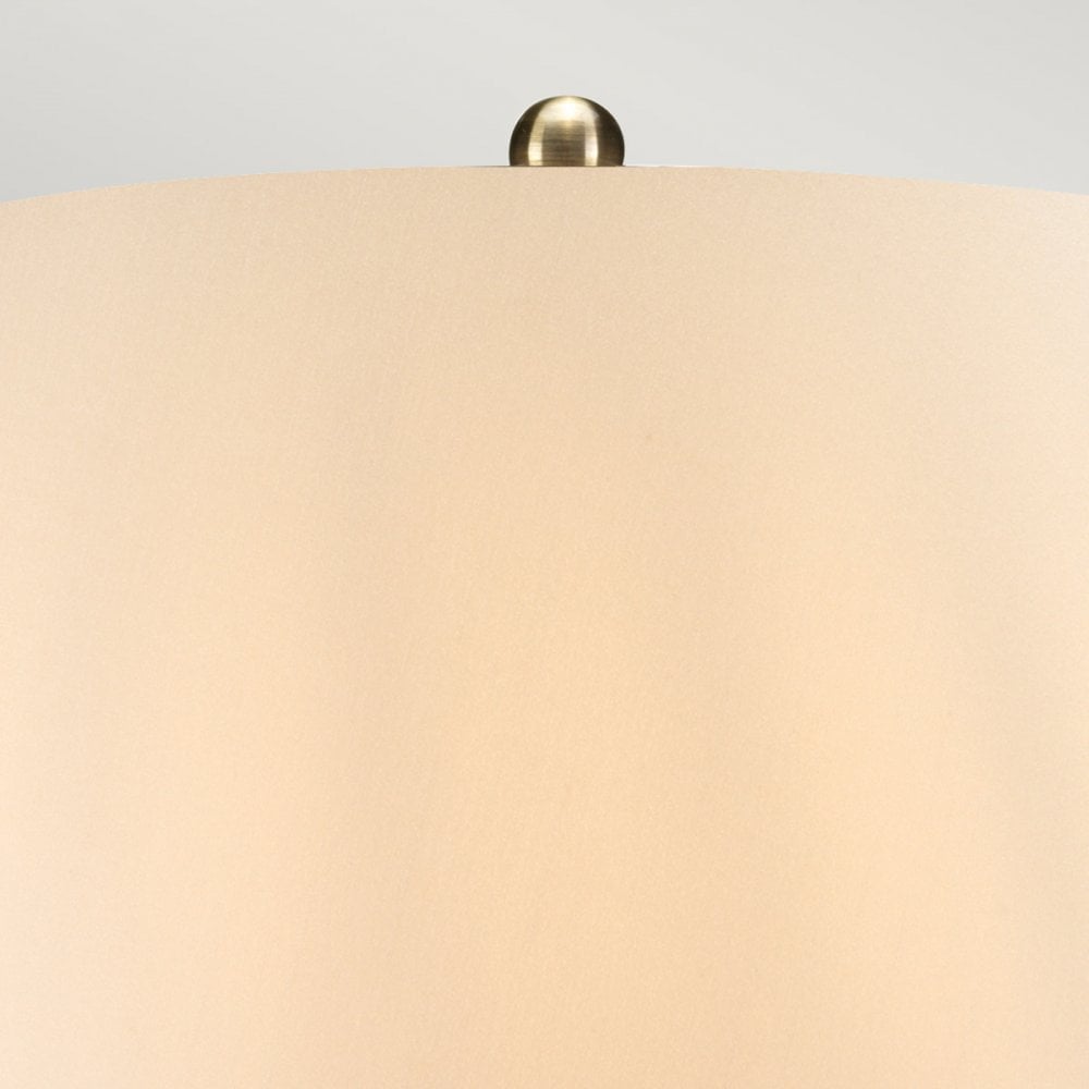 Elstead Ottoman 1 Light Table Lamp - Lightly Crackled Metallic Bronze