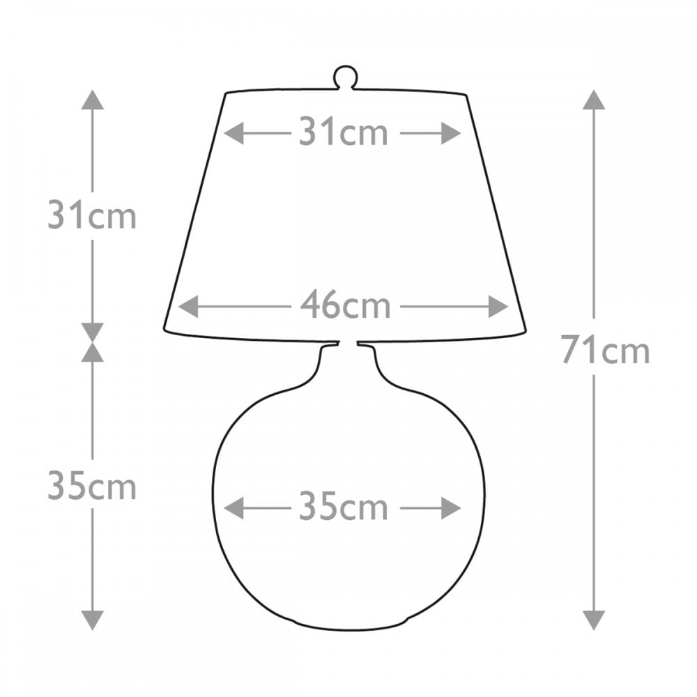 Elstead Ottoman 1 Light Table Lamp - Lightly Crackled Metallic Bronze