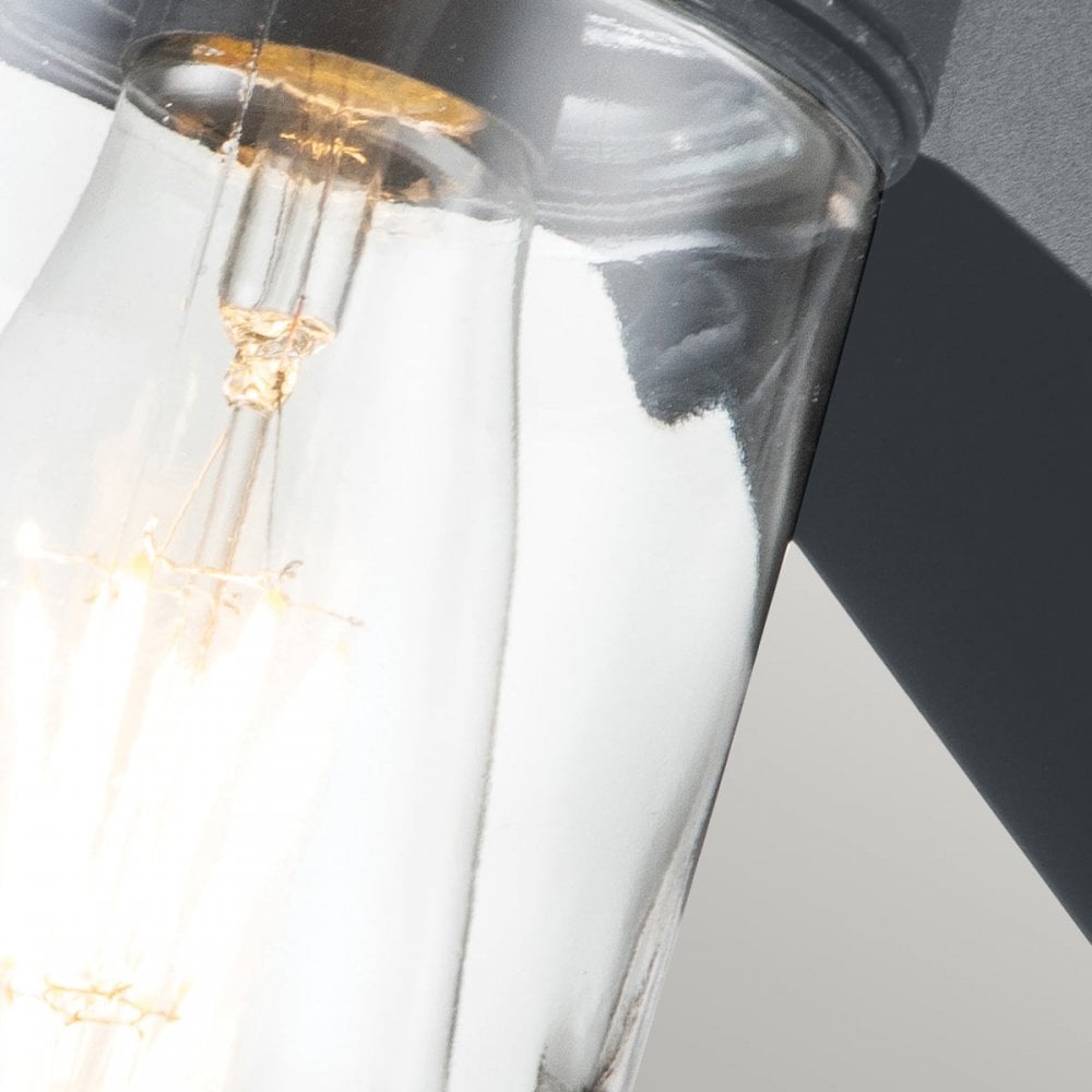 Elstead Portofino 1 Light Wall Lantern - Grey