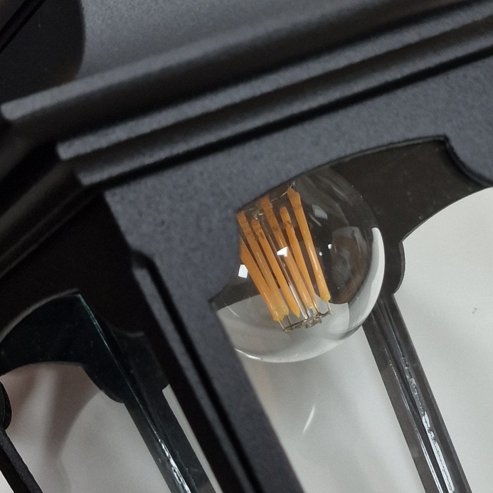 Elstead Parish 1 Light Chain Lantern - Black