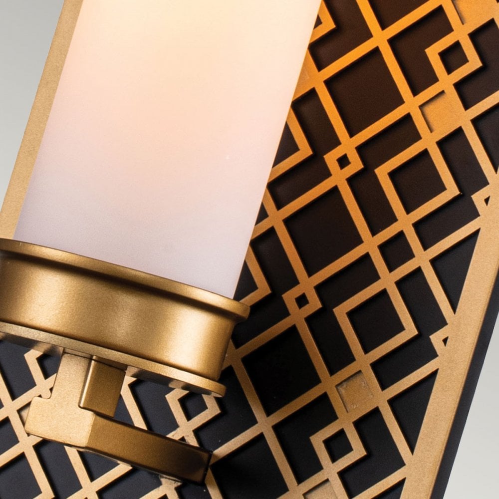 Elstead Ziggy 1 Light Wall Light - Lacquered Gold