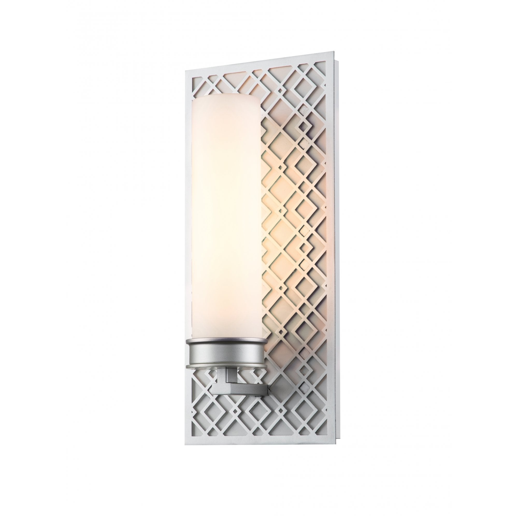 Elstead Ziggy 1 Light Wall Light - Lacquered Silver
