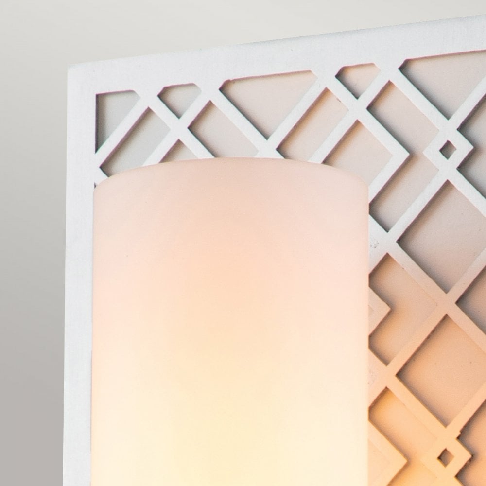 Elstead Ziggy 1 Light Wall Light - Lacquered Silver