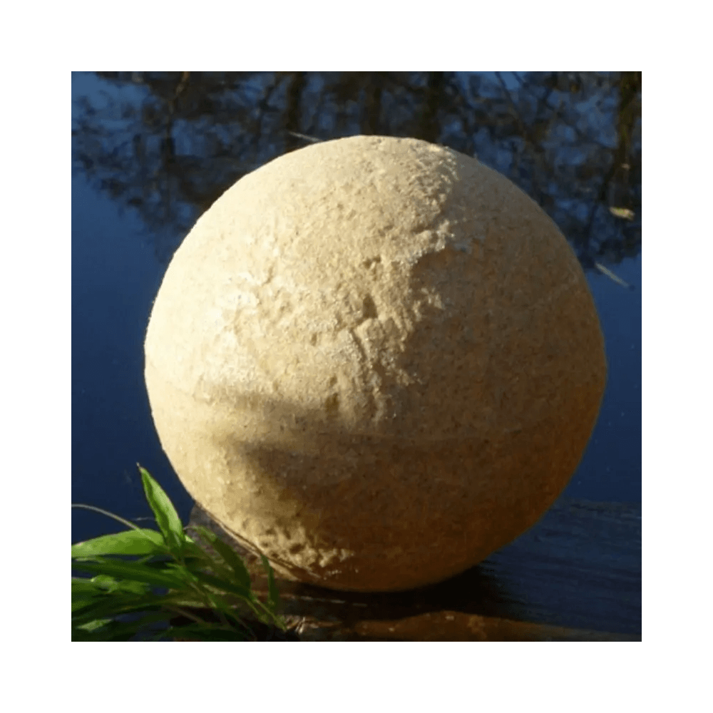 Stone Globe Spherical Garden Light - Bath Stone - Plug & Play