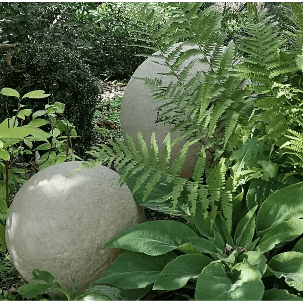 Stone Globe Spherical Garden Light - Portland Stone - Plug & Play