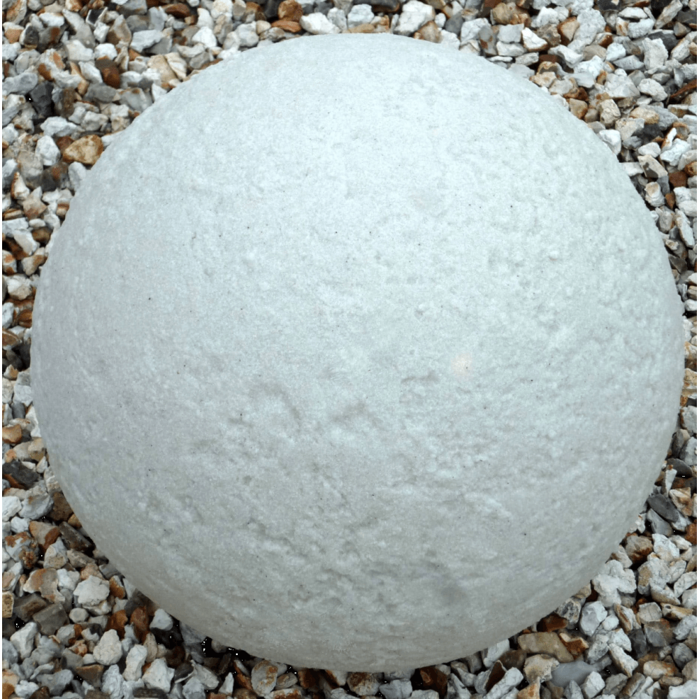 Stone Globe Spherical Garden Light - Limestone - Plug & Play