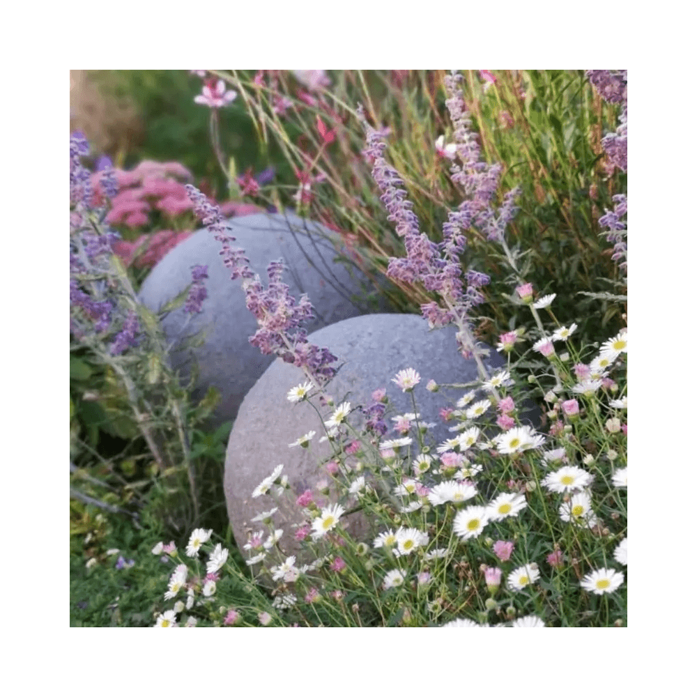 Stone Globe Spherical Garden Light - Granite - Plug & Play