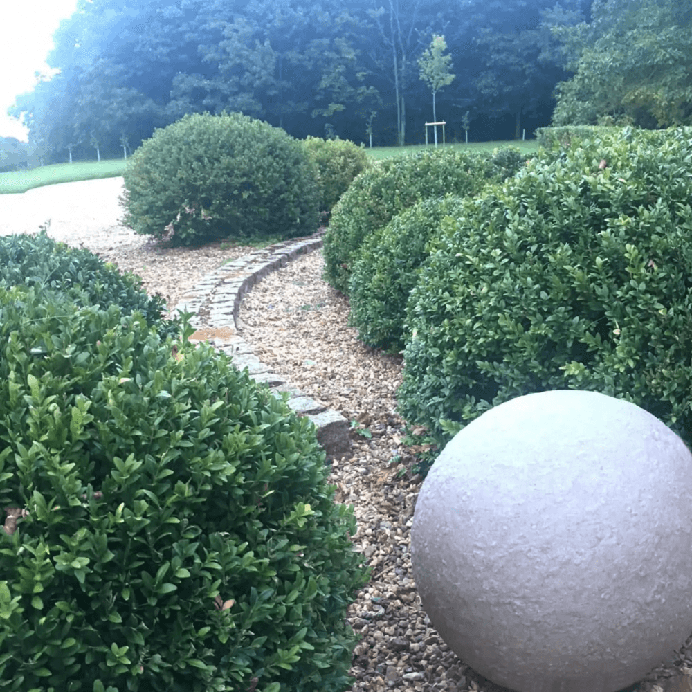 Stone Globe Spherical Garden Light - Portland Stone - Mains