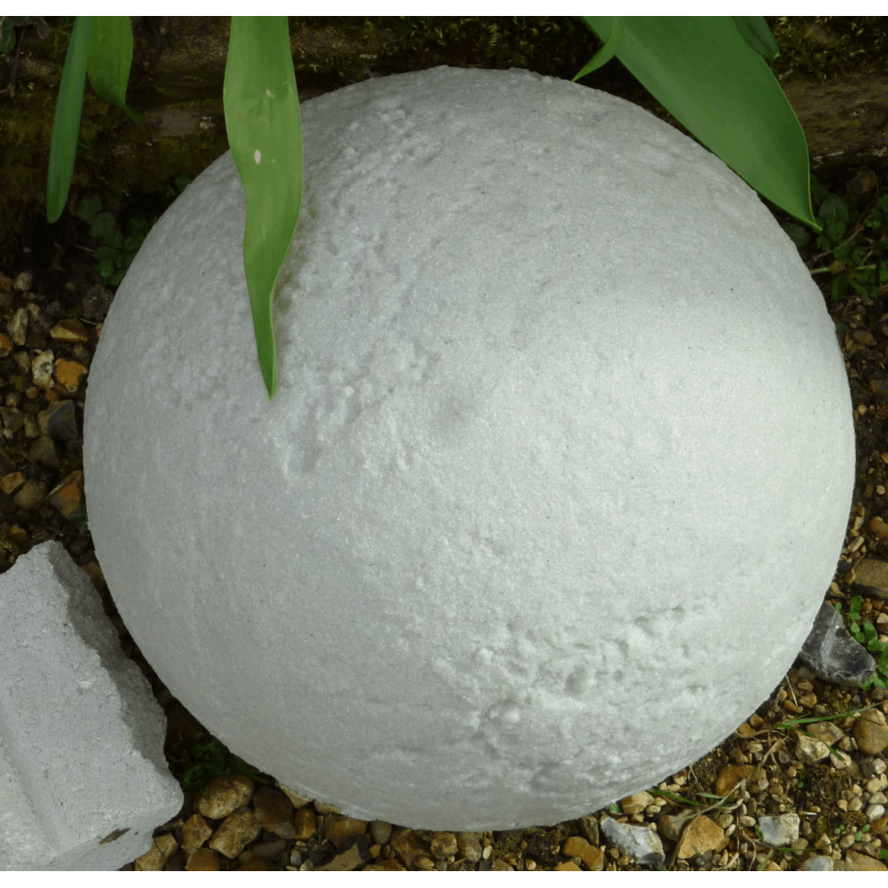 Stone Globe Spherical Garden Light - Portland Stone - Solar