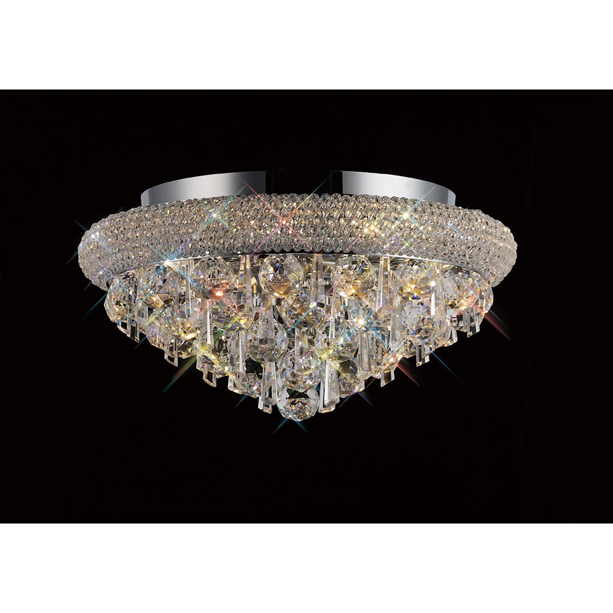 Diyas Alexandra 6 Light Ceiling Light - Polished Chrome & Crystal