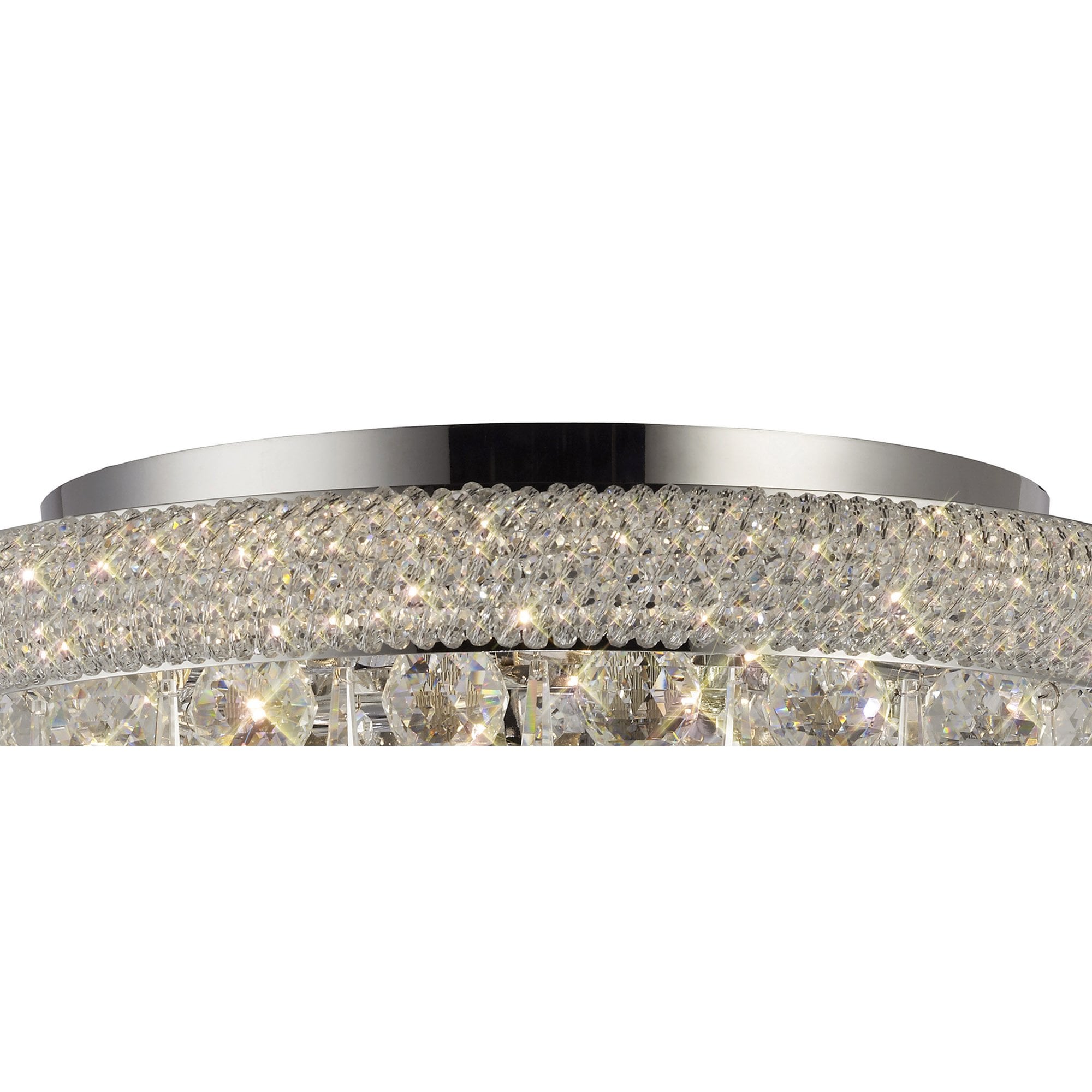Diyas Alexandra 7 Light Ceiling Light - Polished Chrome & Crystal