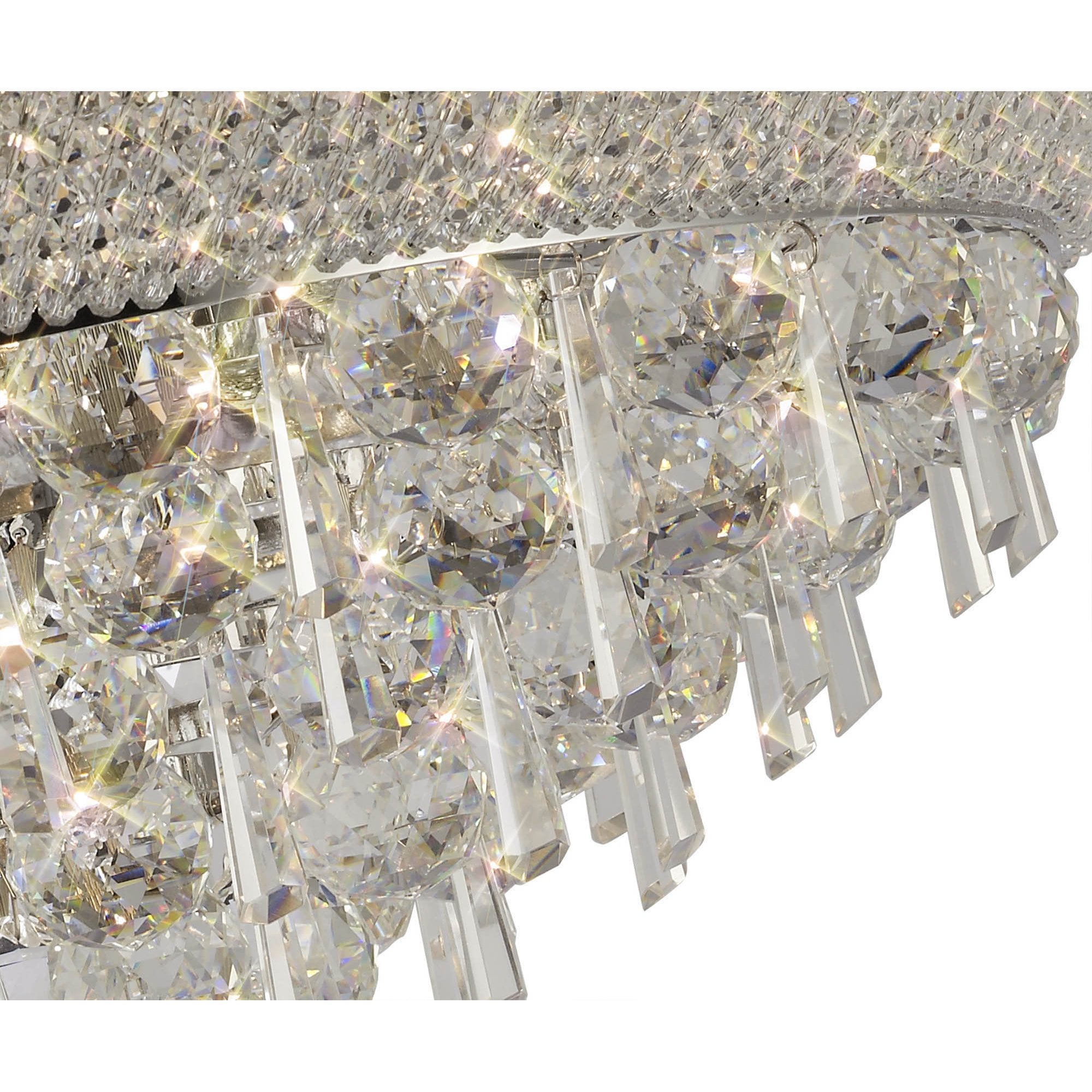 Diyas Alexandra 7 Light Ceiling Light - Polished Chrome & Crystal