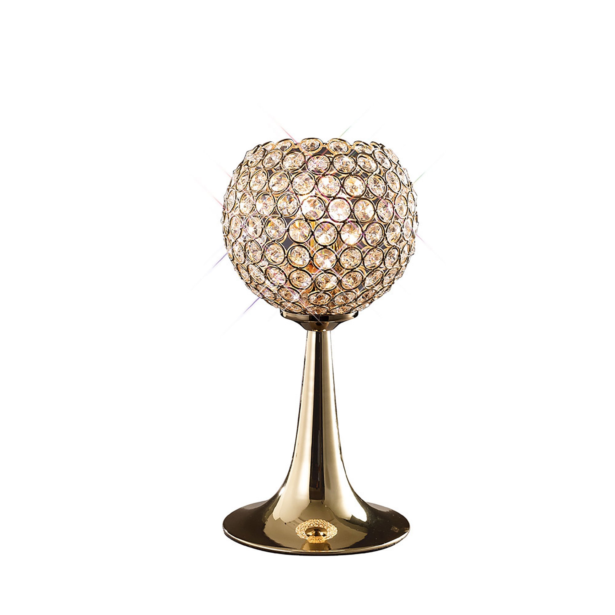 Diyas Ava 2 Light Table Lamp - French Gold & Crystal