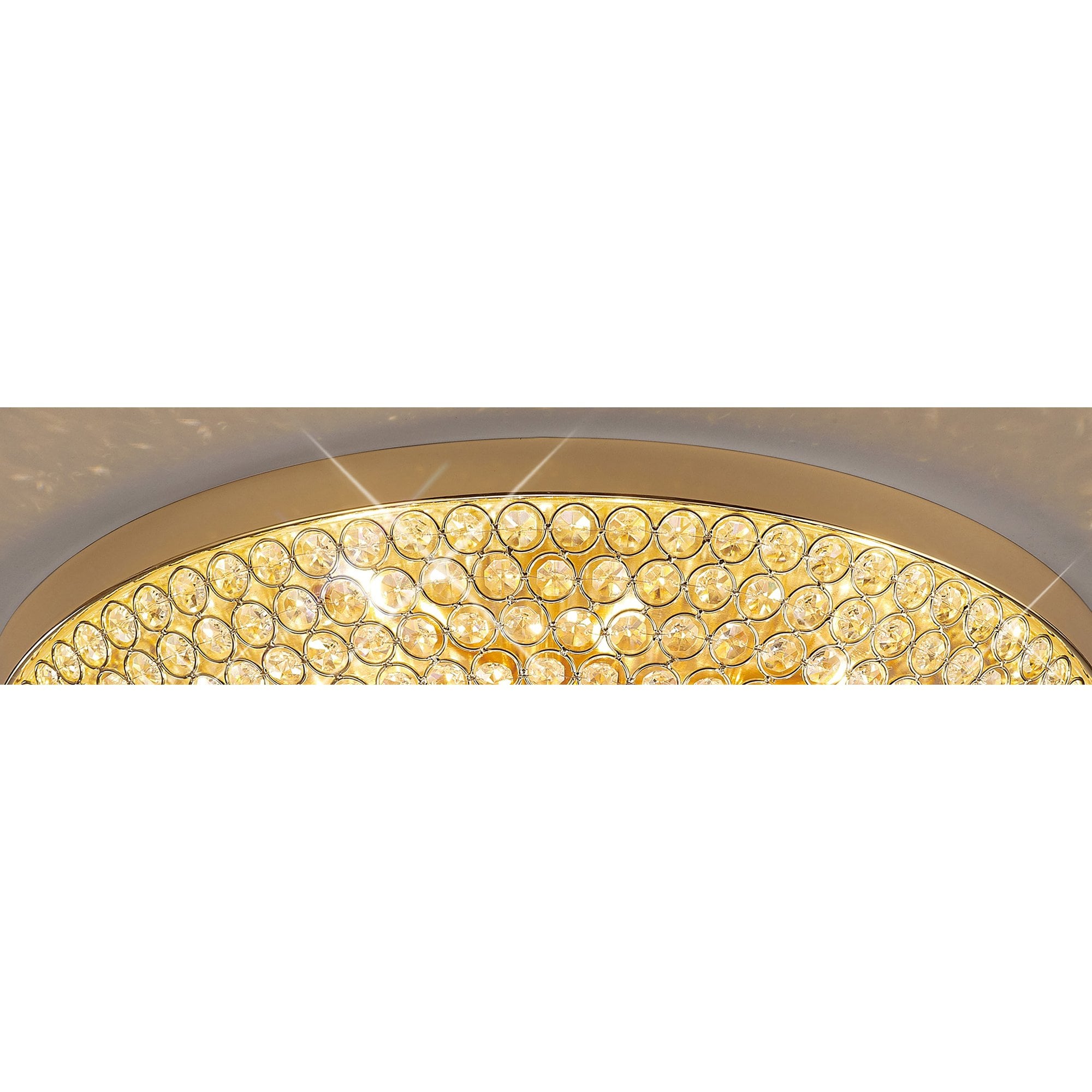 Diyas Ava 6 Light Ceiling - French Gold & Crystal