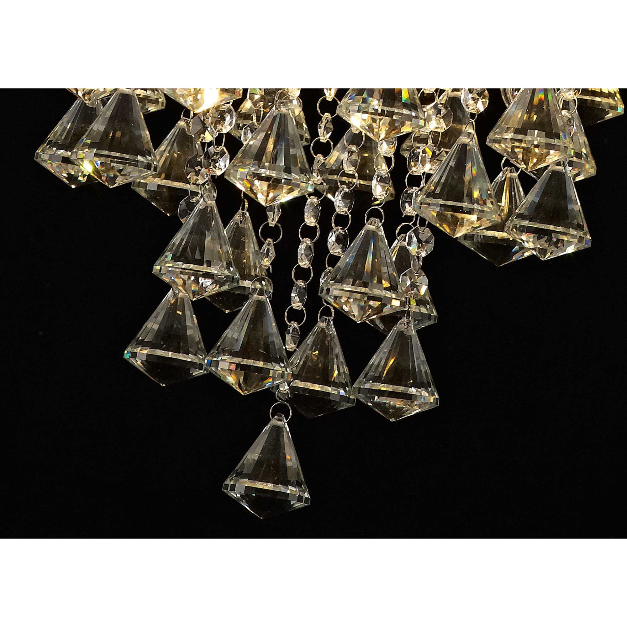 Diyas Inina 4 Light Pendant - Polished Chrome & Crystal