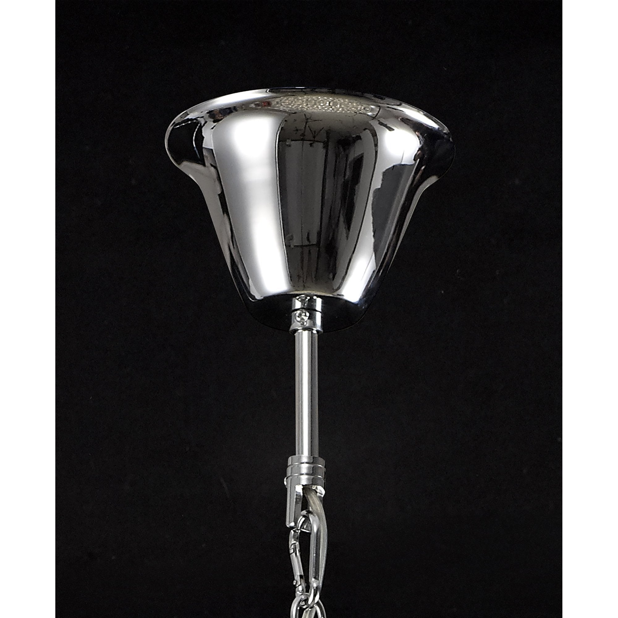 Diyas Inina 7 Light Pendant - Polished Chrome & Crystal