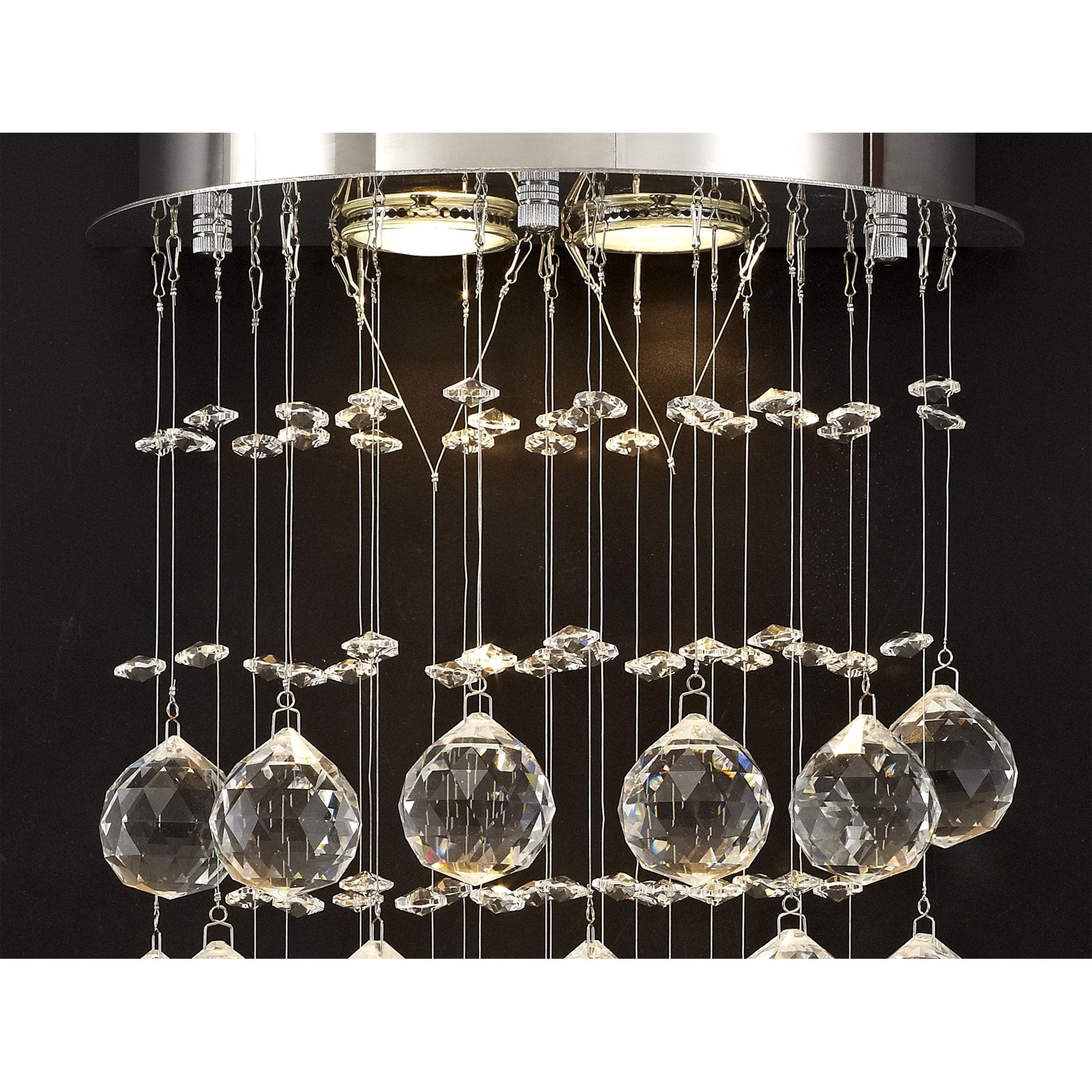 Diyas Colorado 2 Light Wall Light - Polished Chrome & Crystal