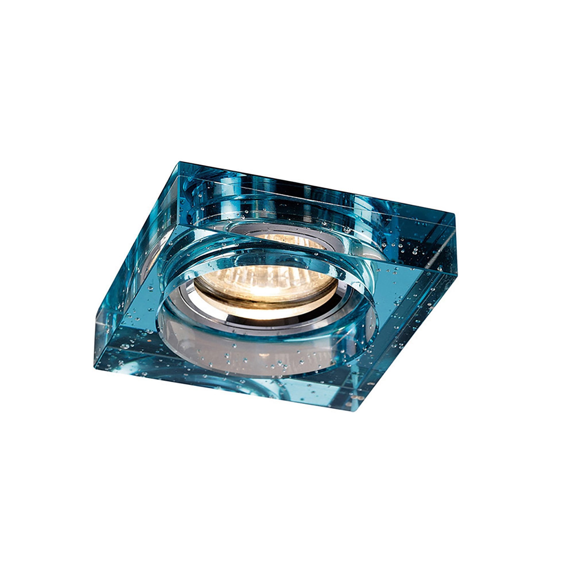 Diyas IL30832AQ Crystal Bubble Downlight Square Rim Only Aqua,IL30800 Required To Complete The Item