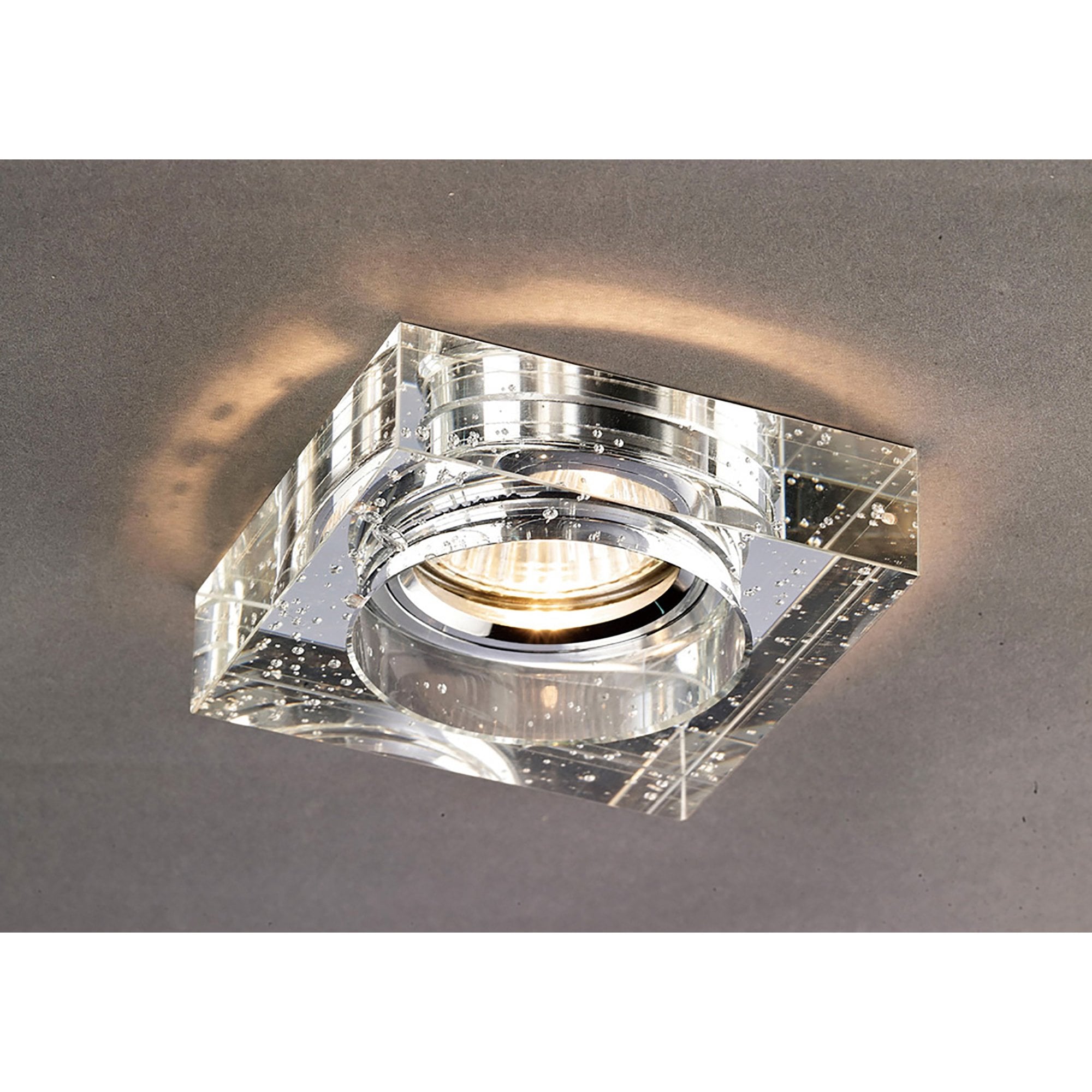 Diyas IL30832CH Crystal Bubble Downlight Square Rim Only Clear,IL30800 Required To Complete The Item