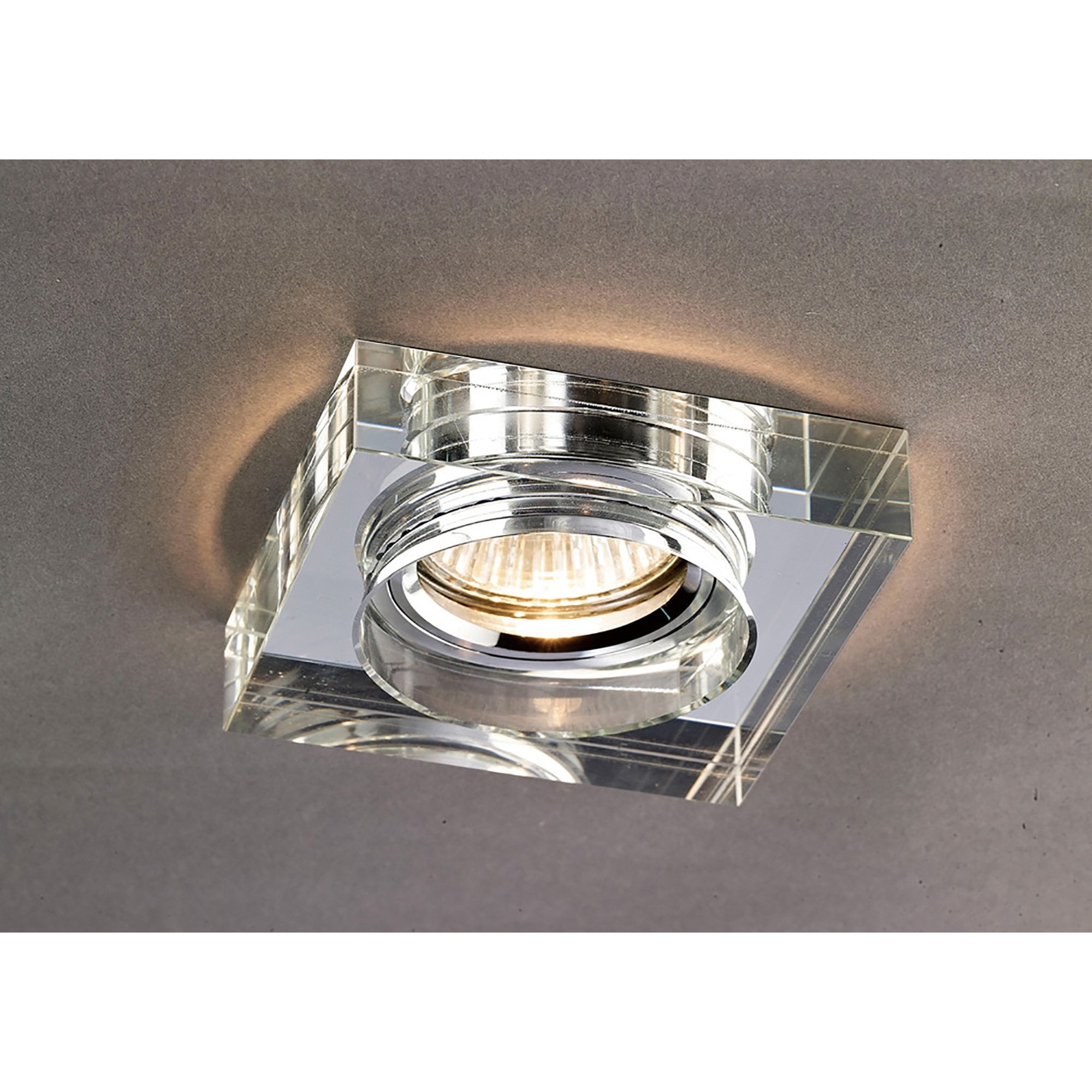 Diyas IL30822CH Crystal Downlight Deep Square Rim Only Clear,IL30800 Required To Complete The Item