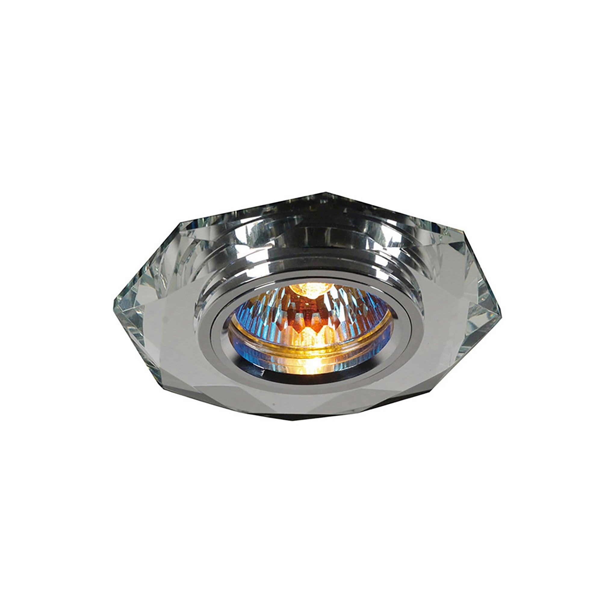 Diyas IL30814CH Crystal Downlight Hexagonal Rim Only Clear,IL30800 Required To Complete The Item