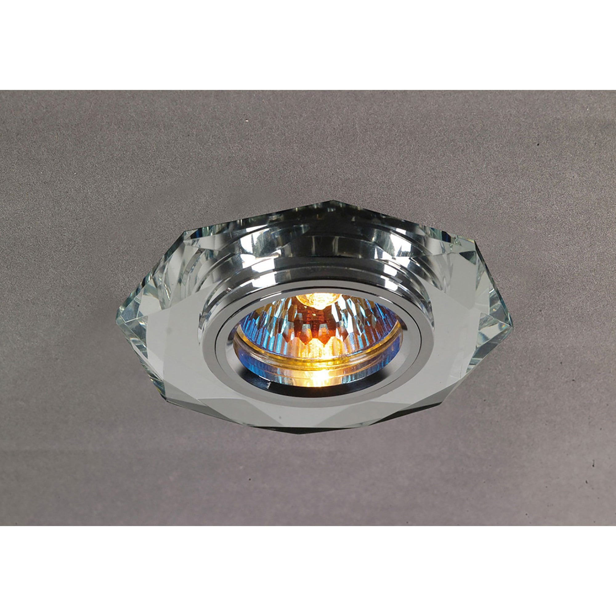 Diyas IL30814CH Crystal Downlight Hexagonal Rim Only Clear,IL30800 Required To Complete The Item
