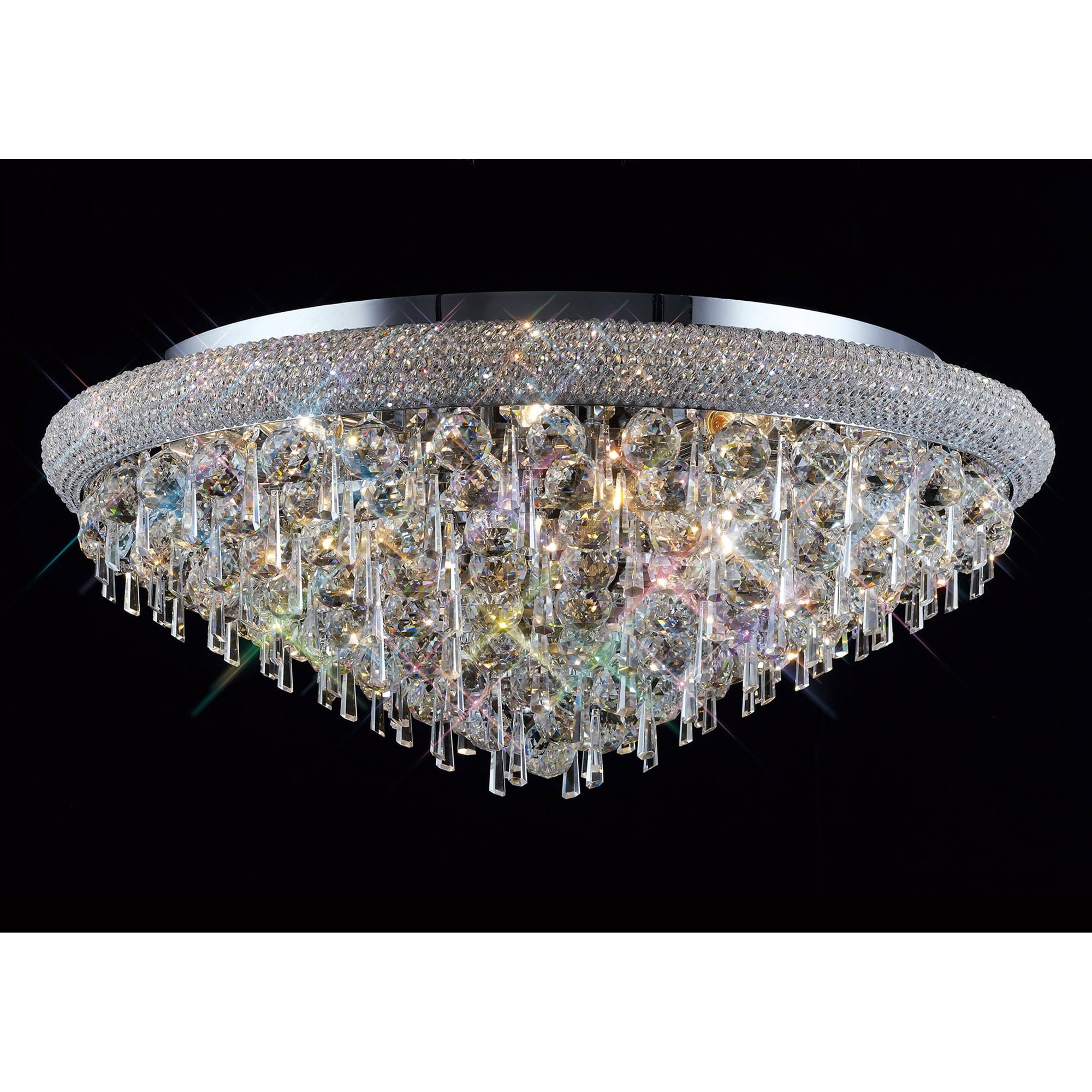 Diyas Alexandra 16 Light Ceiling Light - Polished Chrome & Crystal