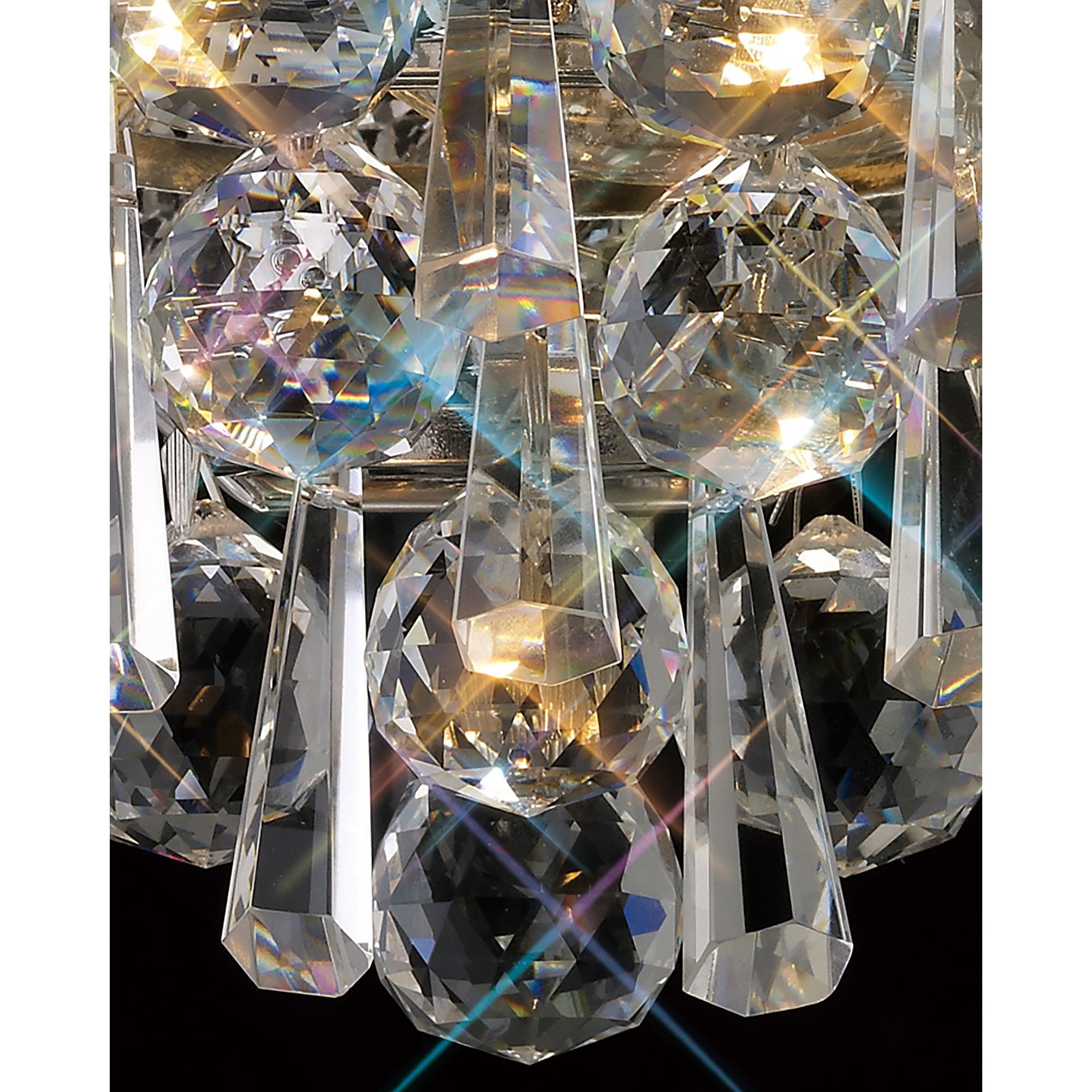 Diyas Alexandra 9 Light Ceiling Light - Polished Chrome & Crystal