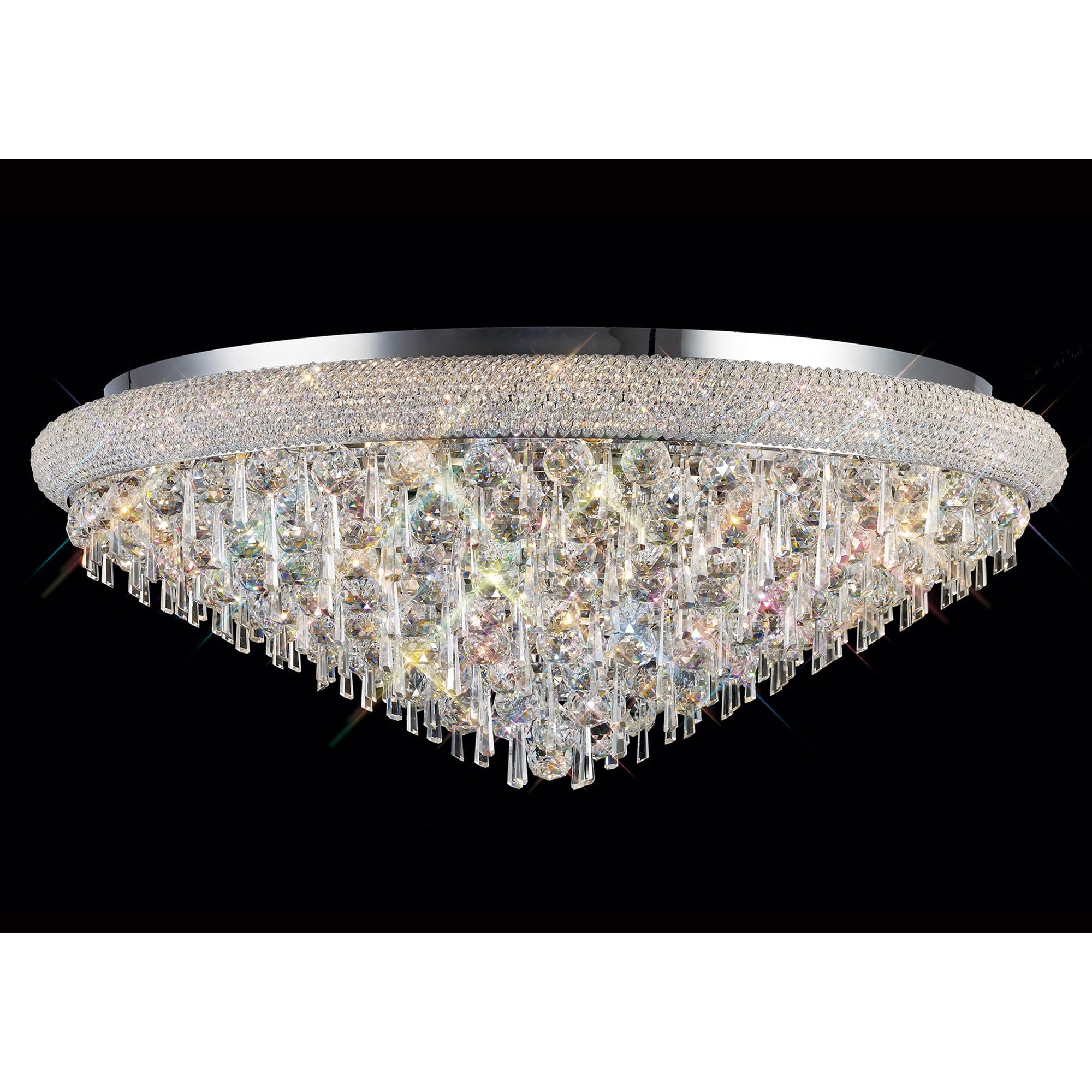 Diyas Alexandra 18 Light Ceiling Light - Polished Chrome & Crystal