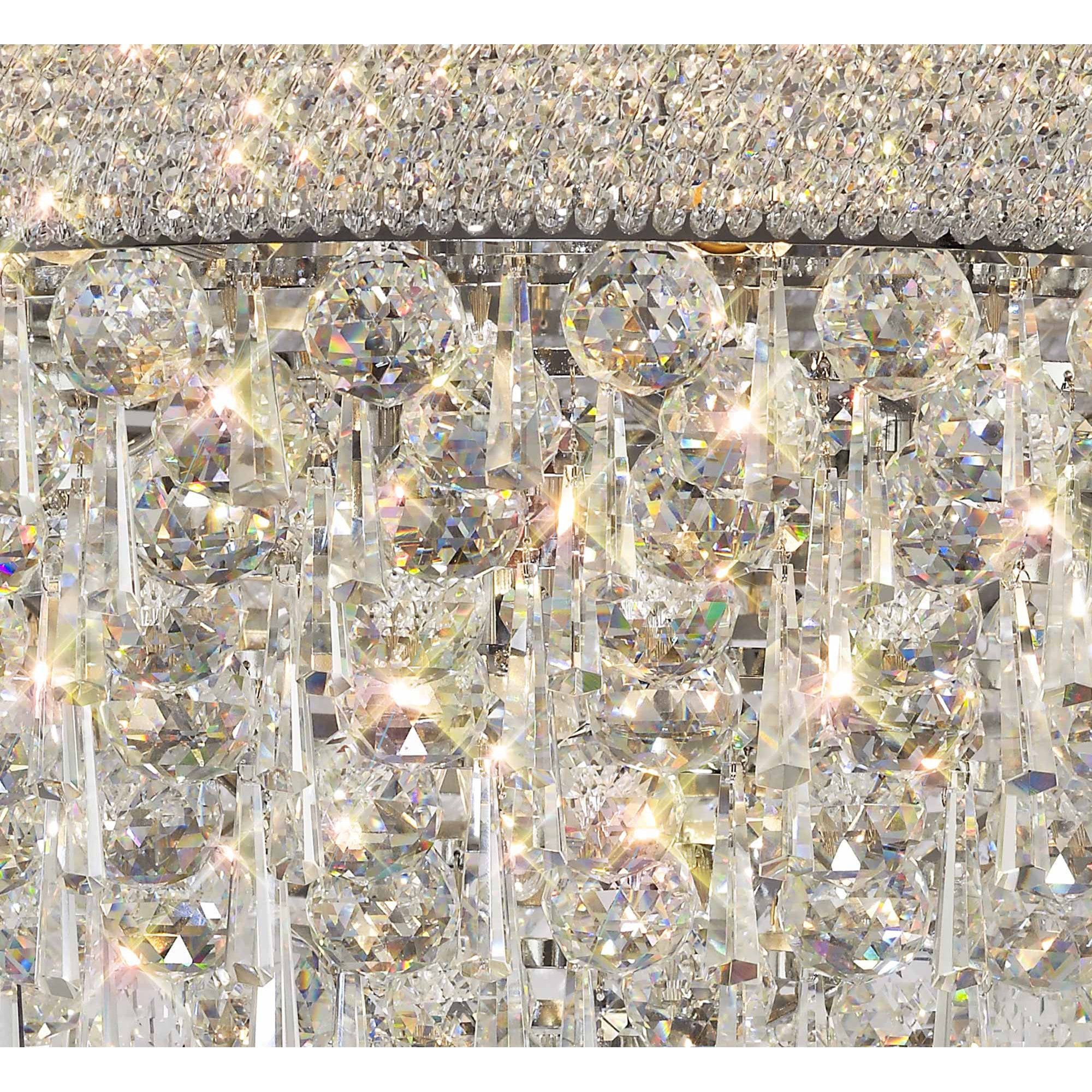 Diyas Alexandra 18 Light Ceiling Light - Polished Chrome & Crystal