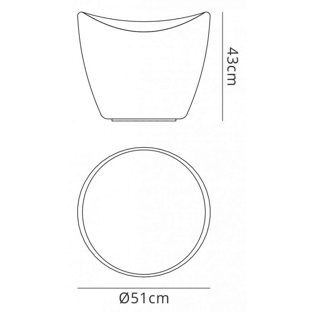 Mantra Cool Stool No Light Outdoor White