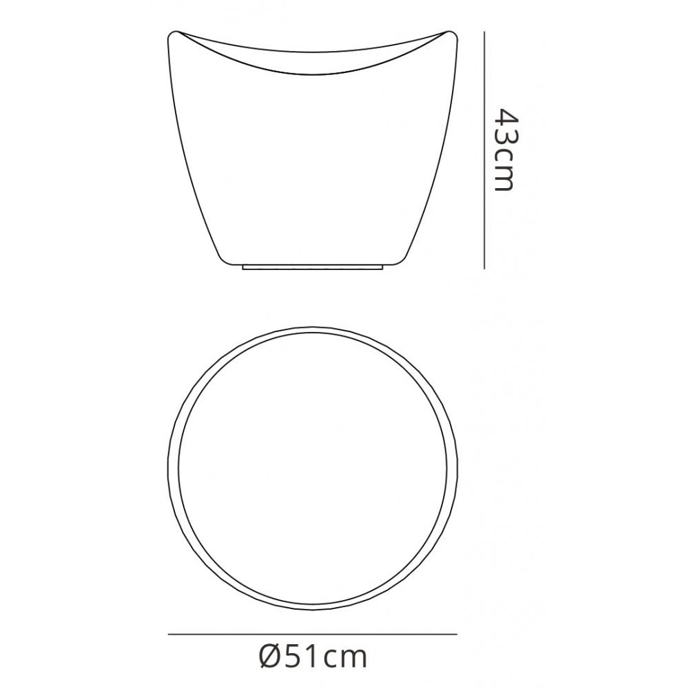 Mantra Cool Stool Rechargeable LED RGB Indoor/Outdoor White IP65