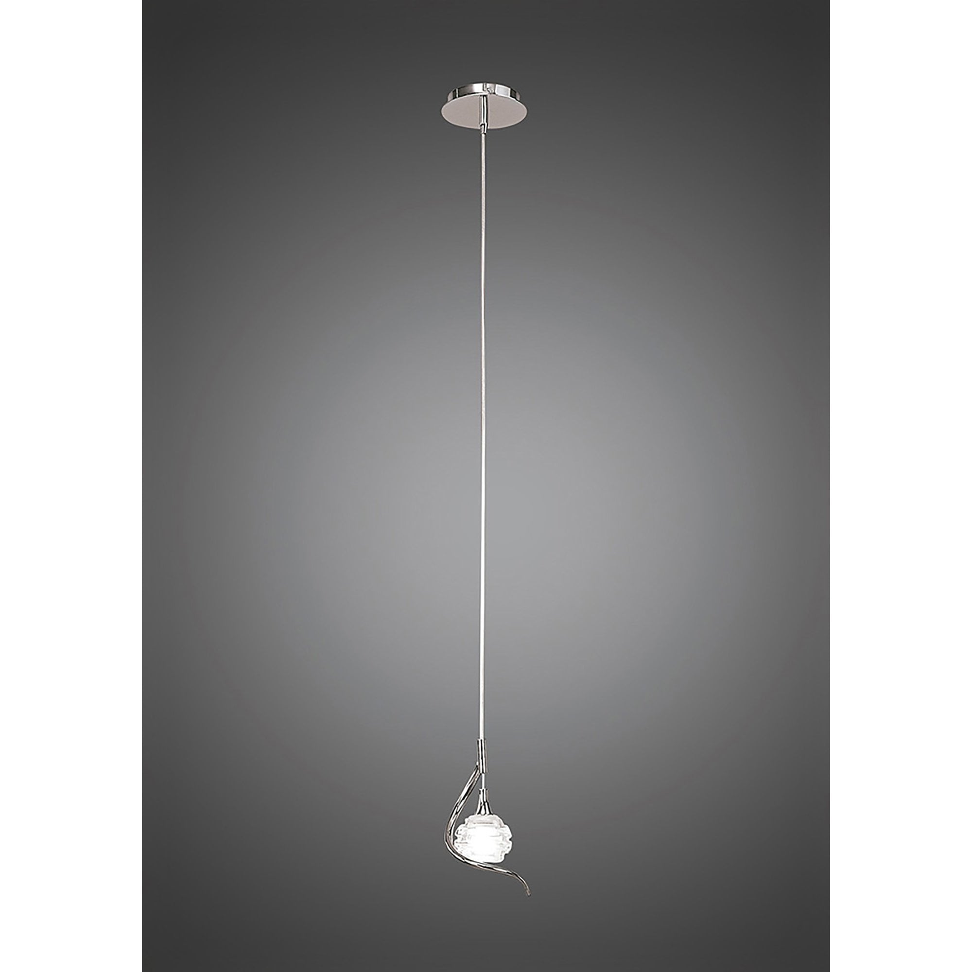 Mantra Dali Single Light Pendant Polished Chrome