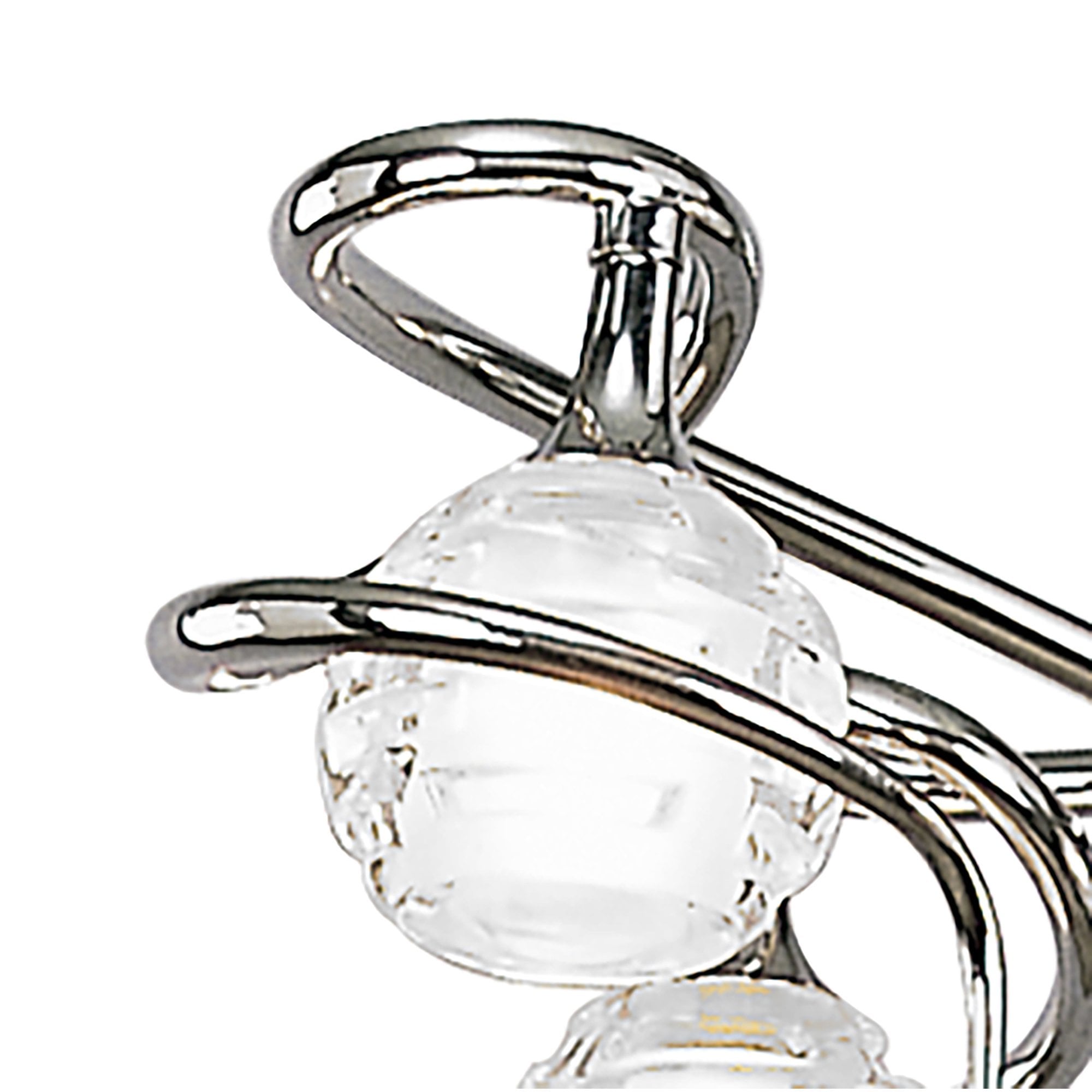 Mantra Dali 4 Light Telescopic Pendant Semi Flush Convertible Fitting Polished Chrome