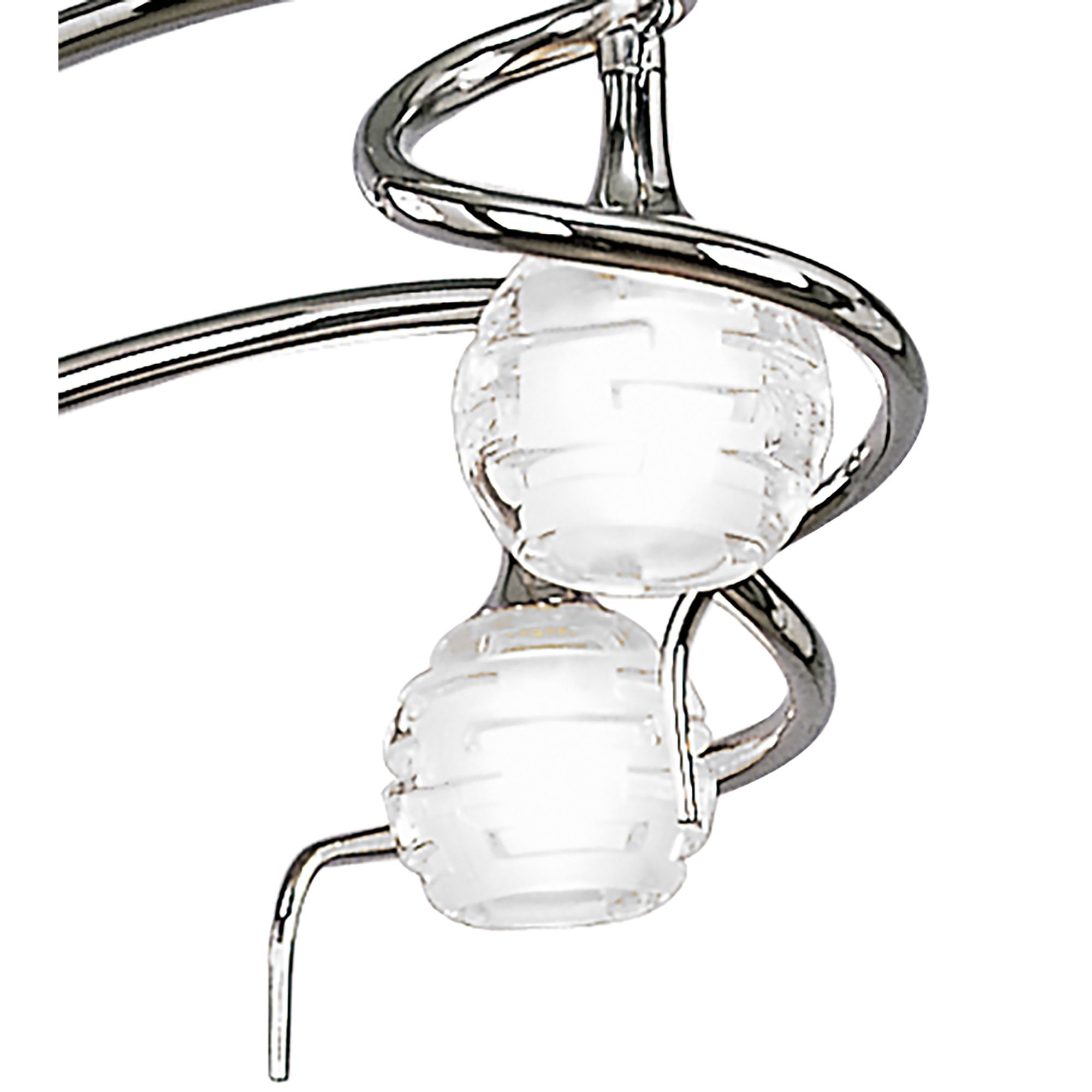 Mantra Dali 4 Light Telescopic Pendant Semi Flush Convertible Fitting Polished Chrome