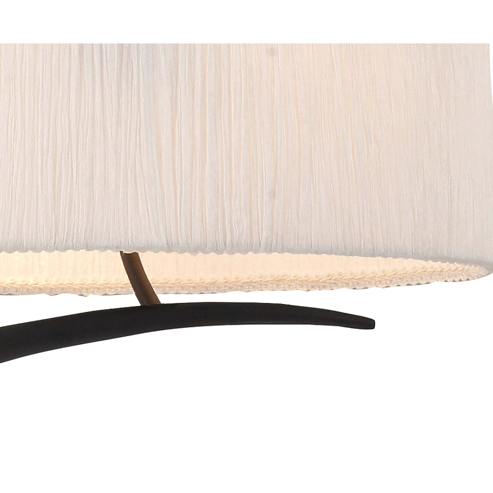 Mantra Eve 2 Arm 4 Light Pendant in Anthracite with White Oval Shades