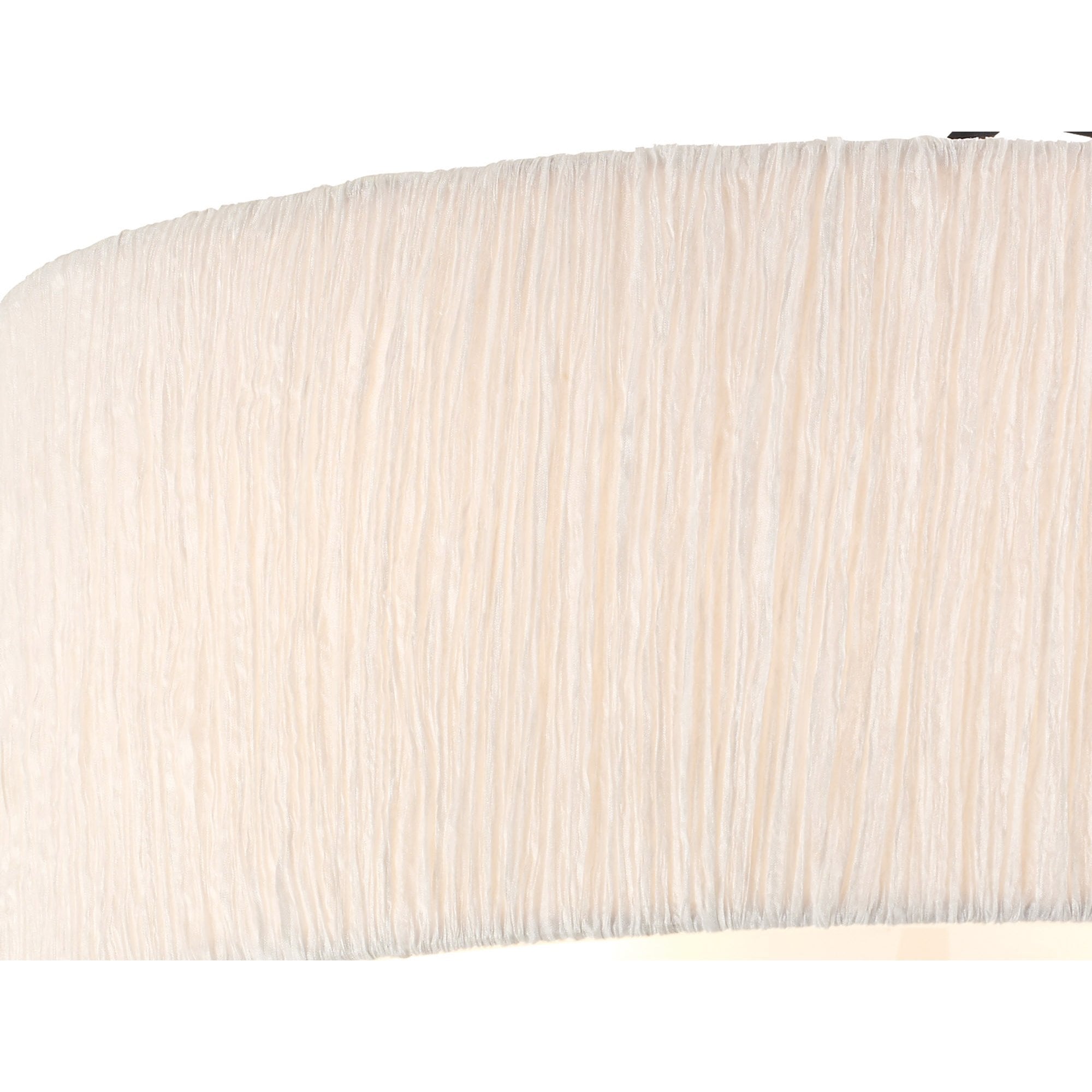 Mantra Eve 2 Light Semi Flush Ceiling Fitting in Anthracite with White Oval Shade