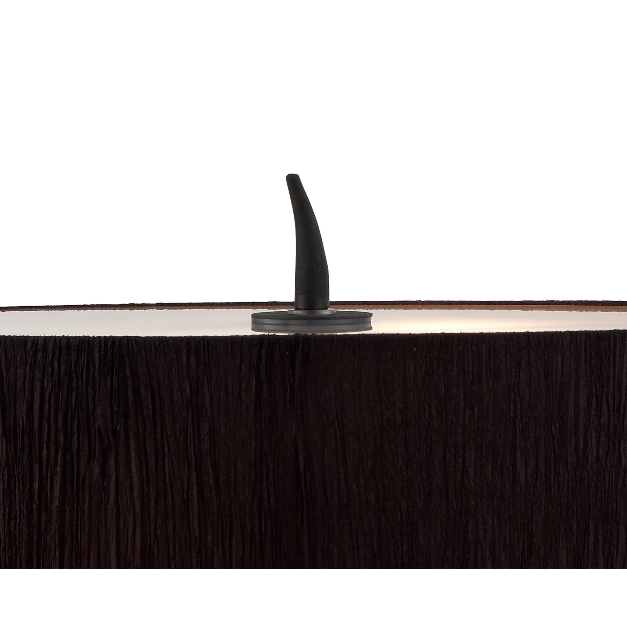 Mantra Eve 2 Light Small Table Lamp in Anthracite with Black Oval Shade