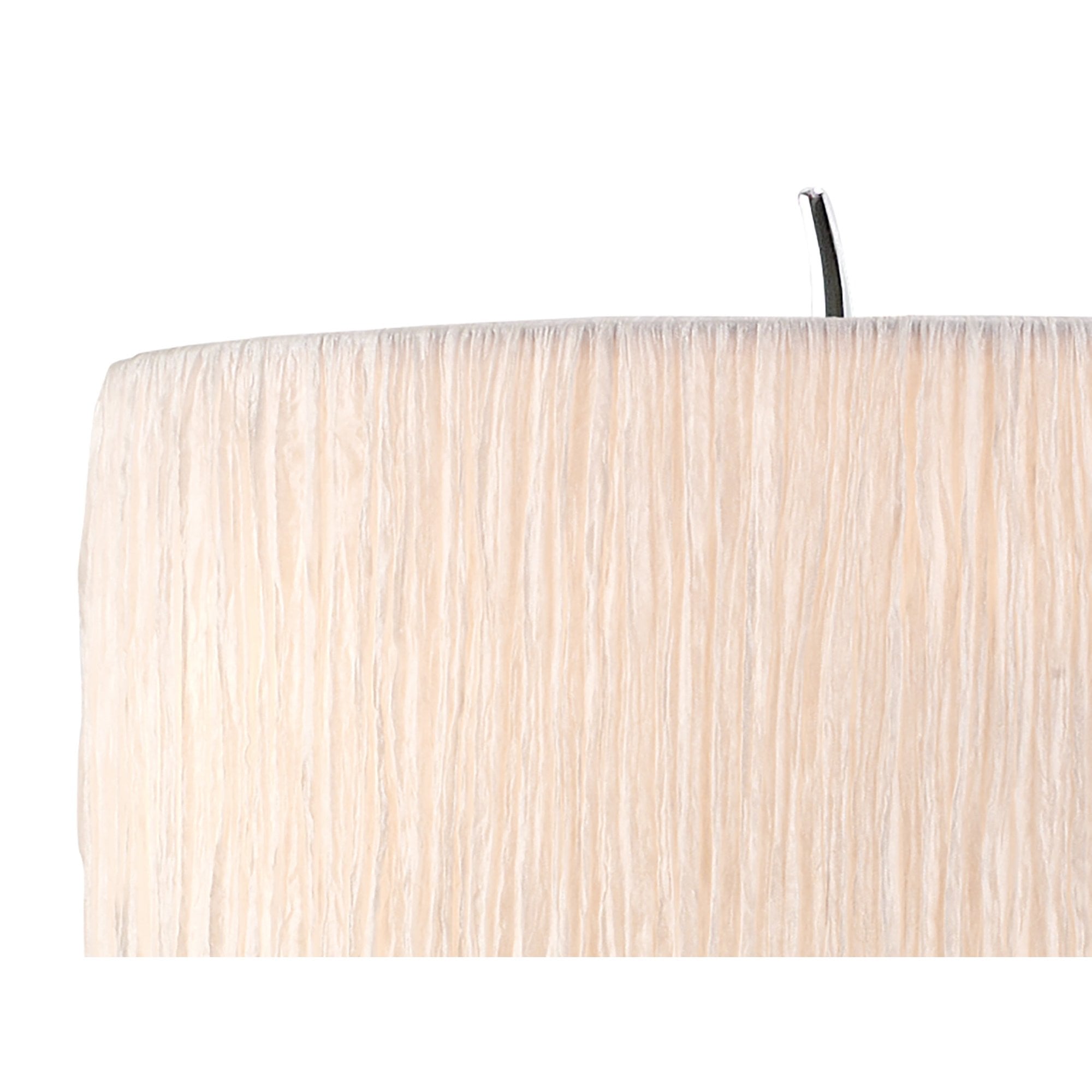 Mantra Eve 2 Light Small Table Lamp in Polished Chrome with White Oval Shade