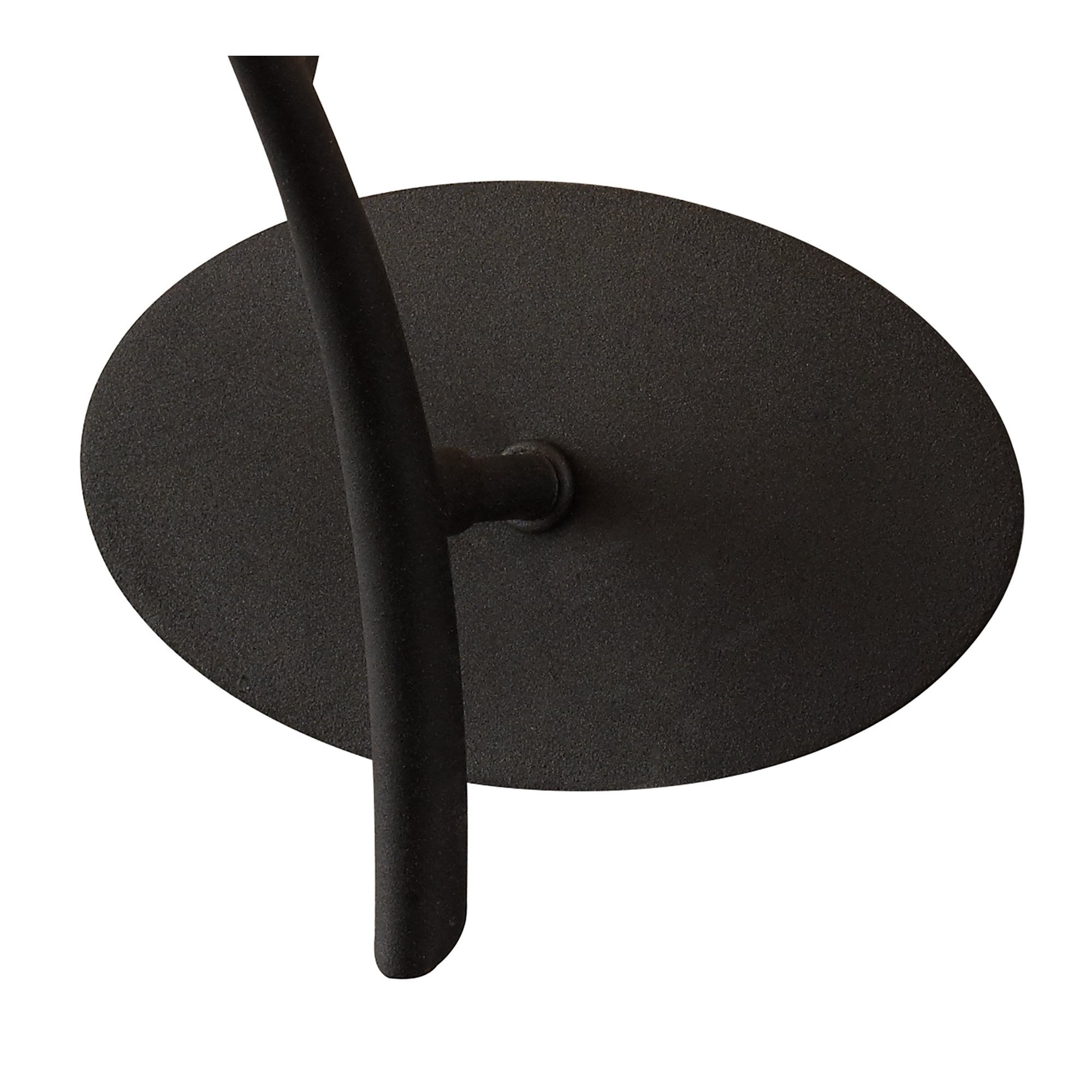 Mantra Eve Single Light Switched Wall Fitting in Anthracite with White Oval Shade