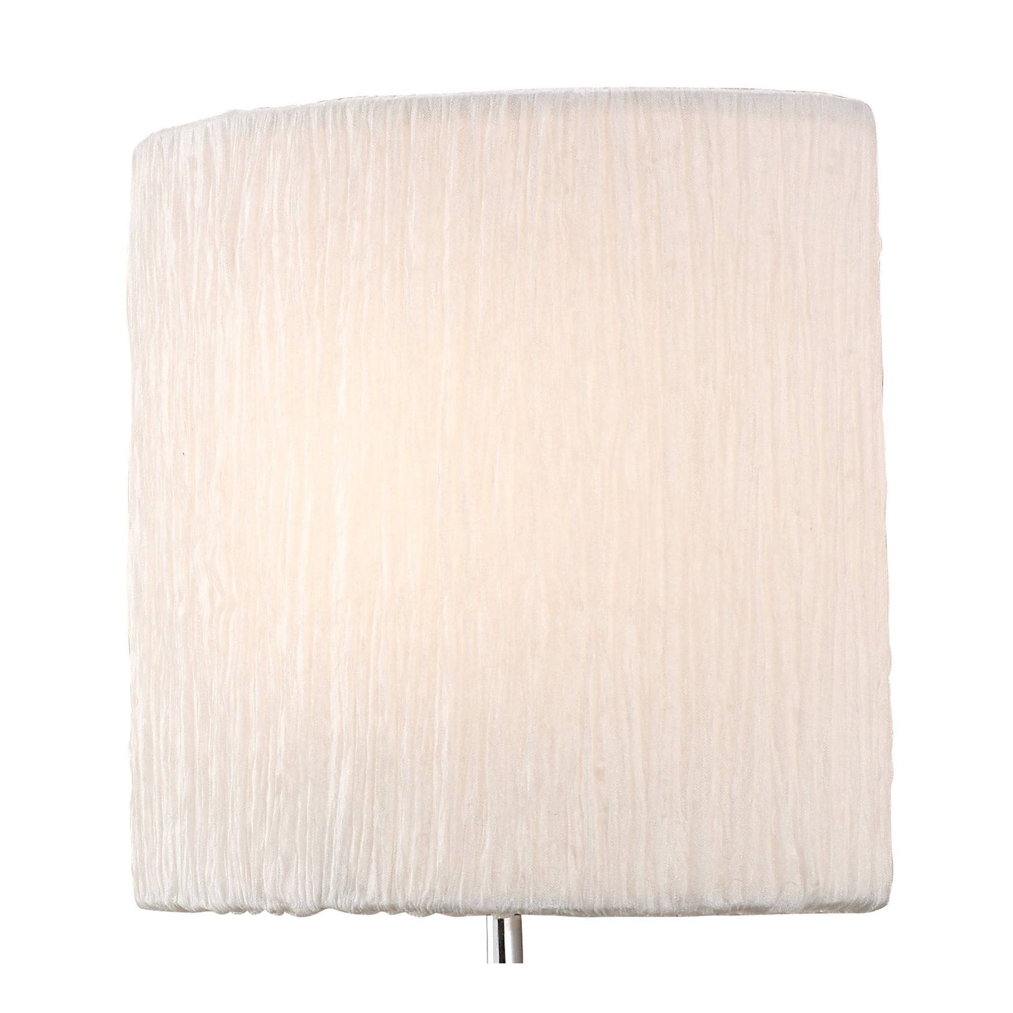 Mantra Eve Single Light Switched Wall Fitting in Polished Chrome with White Oval Shade