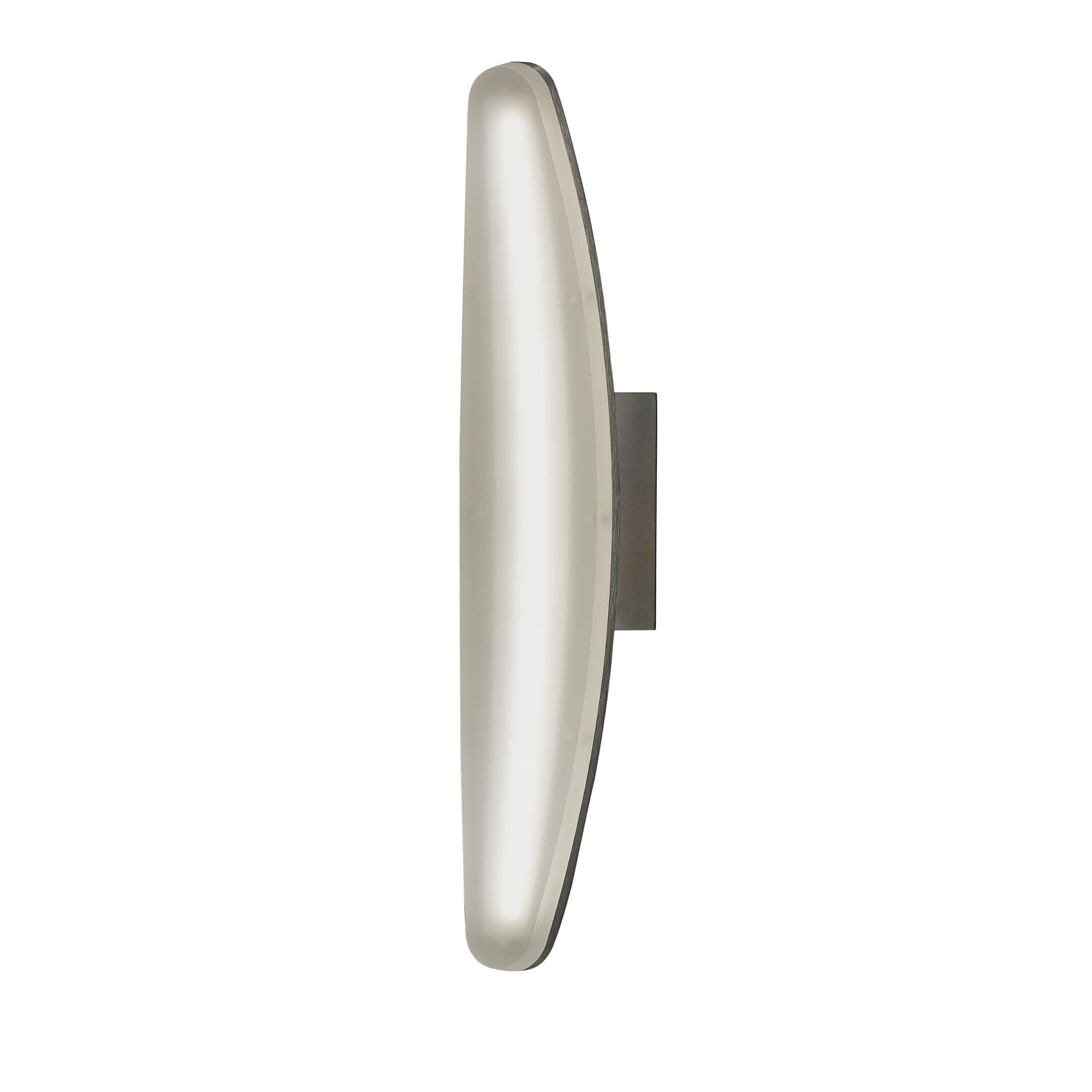 Mantra Hemisferic LED Wall Lamp Satin Aluminium/Frosted Acrylic