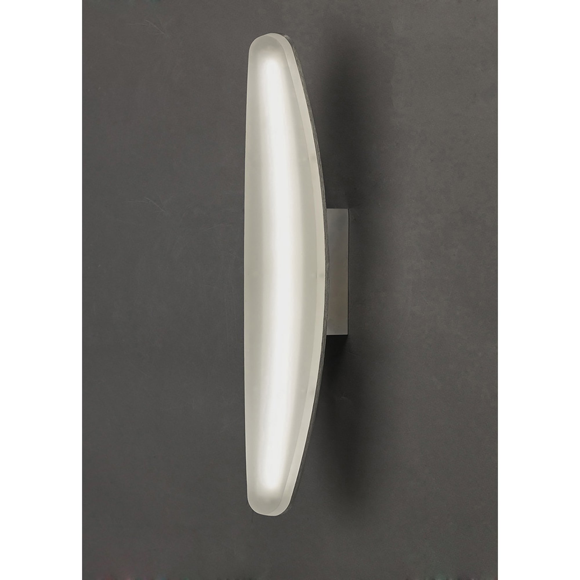 Mantra Hemisferic LED Wall Lamp Satin Aluminium/Frosted Acrylic