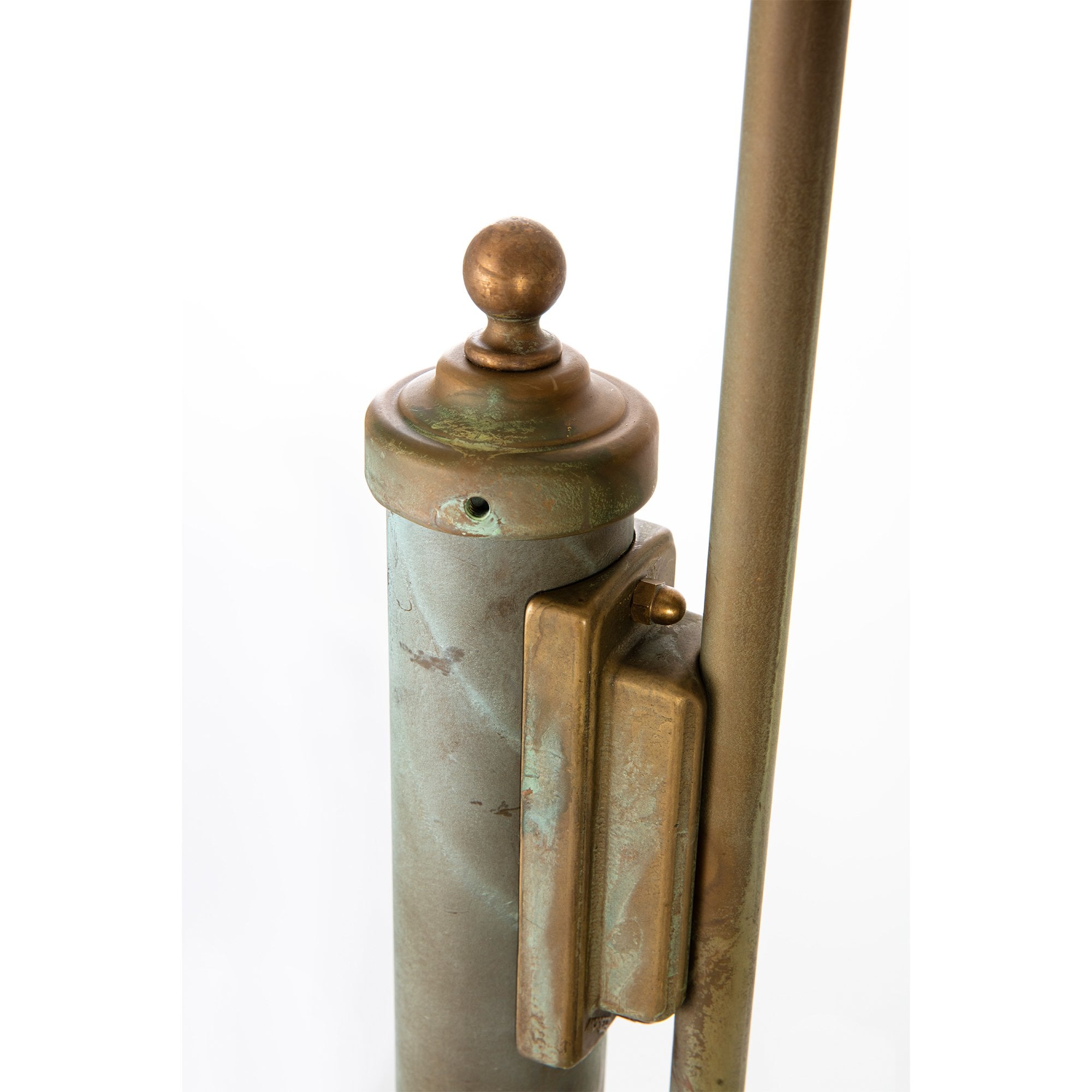 Moretti Luce Gemstone LED Outdoor Bollard - Aged Brass Copper-Coloured