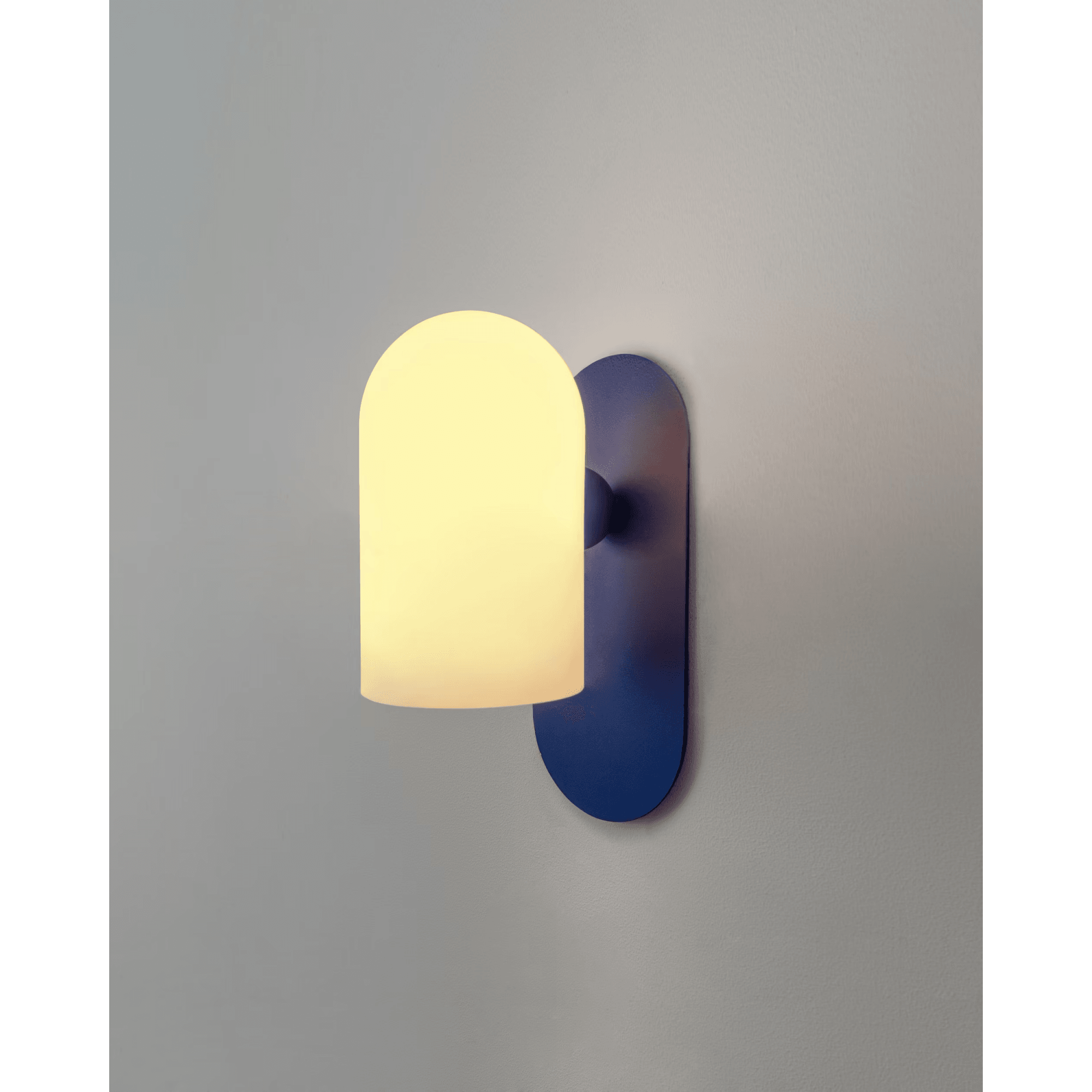 Schwung Odyssey Santorini Small Single Wall Sconce Light - Opal Mat Glass