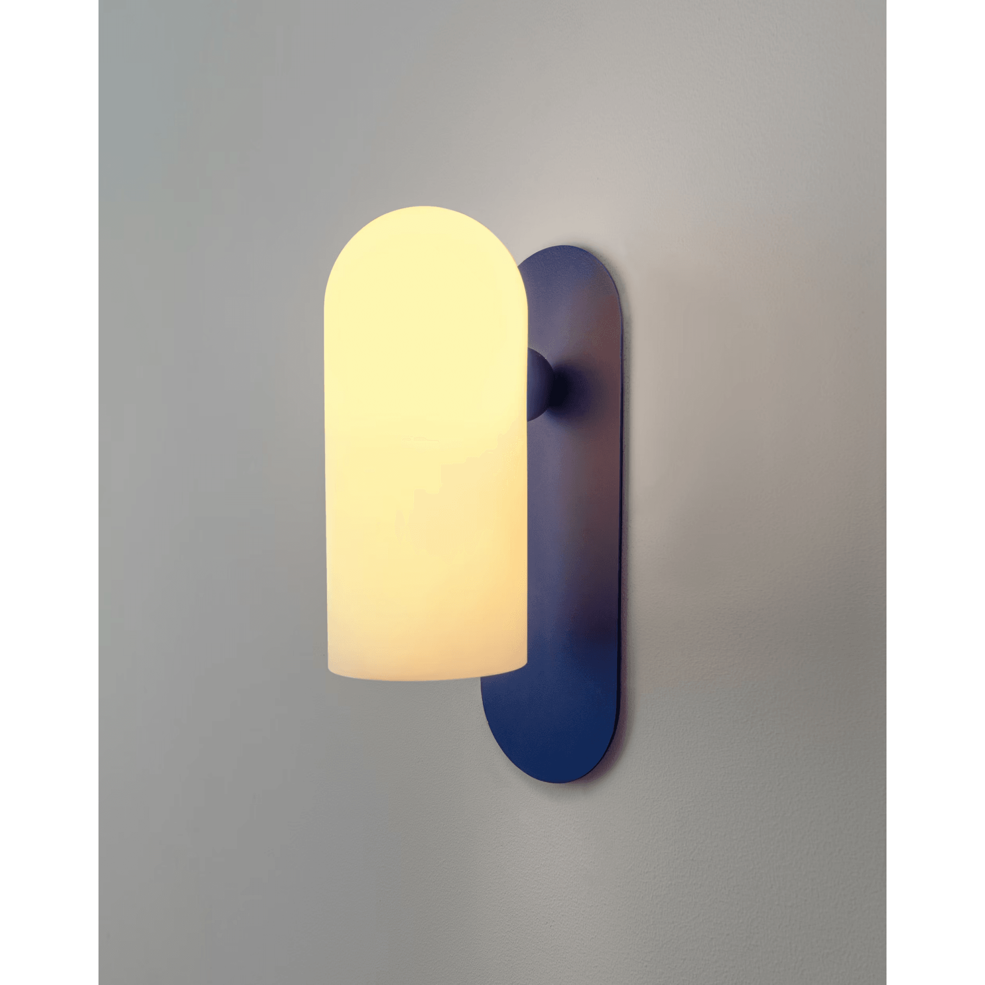 Schwung Odyssey Santorini Medium Single Wall Sconce Light - Opal Mat Glass