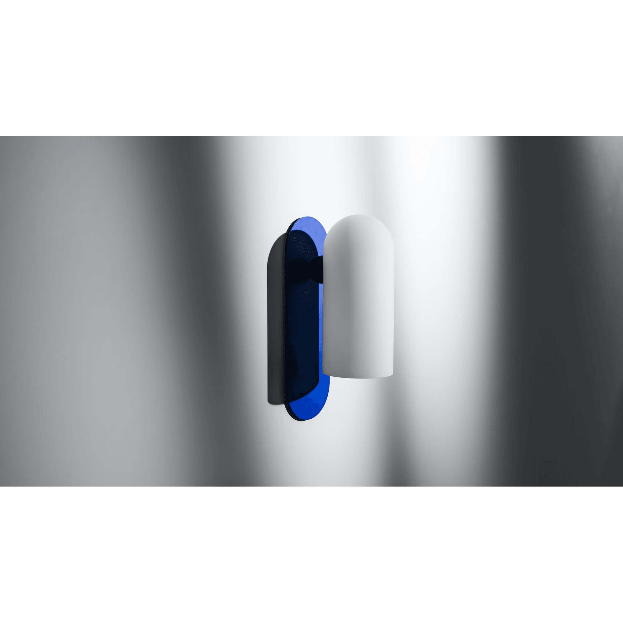 Schwung Odyssey Santorini Medium Single Wall Sconce Light - Opal Mat Glass