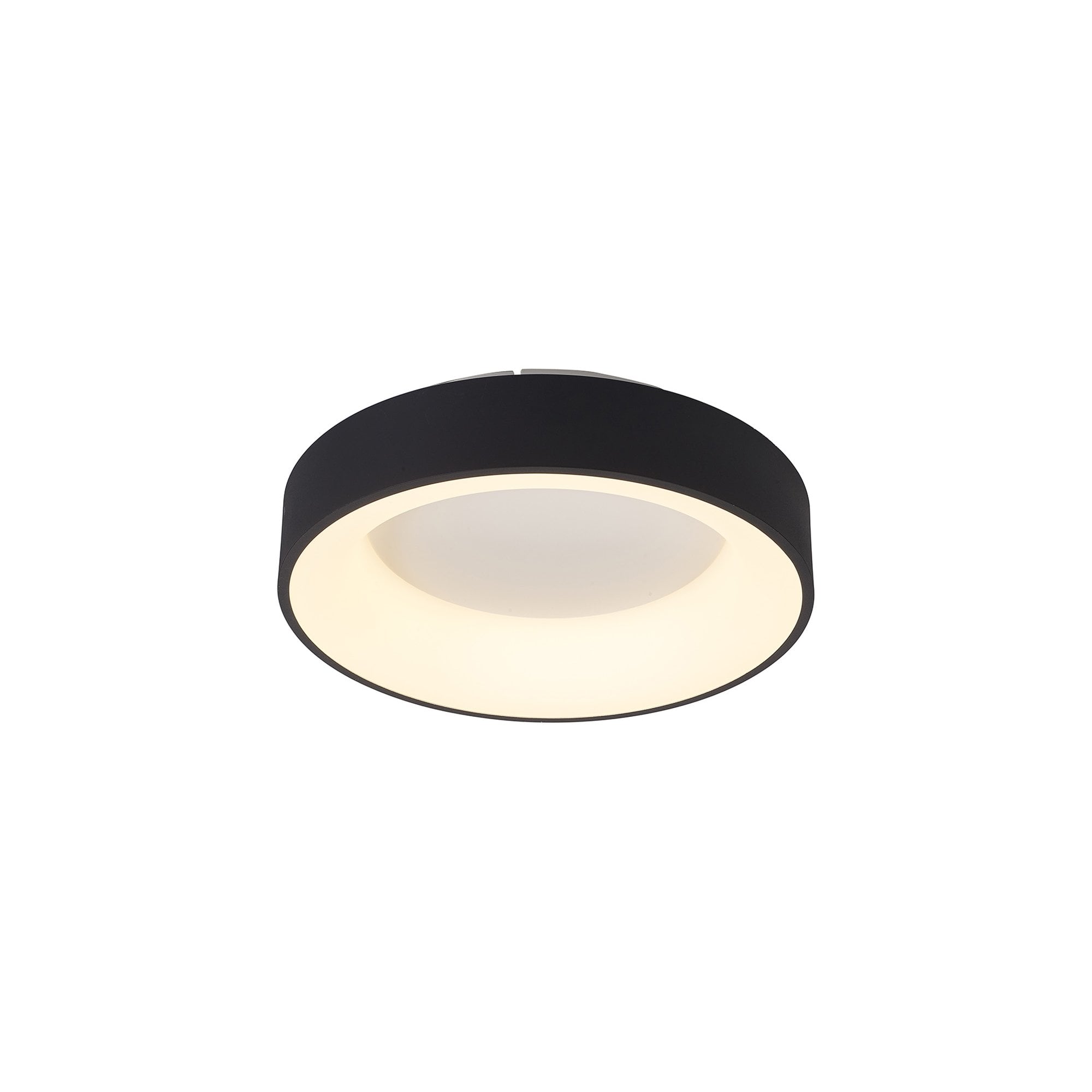 Mantra Niseko II 38cm Ring Ceiling Light - Black
