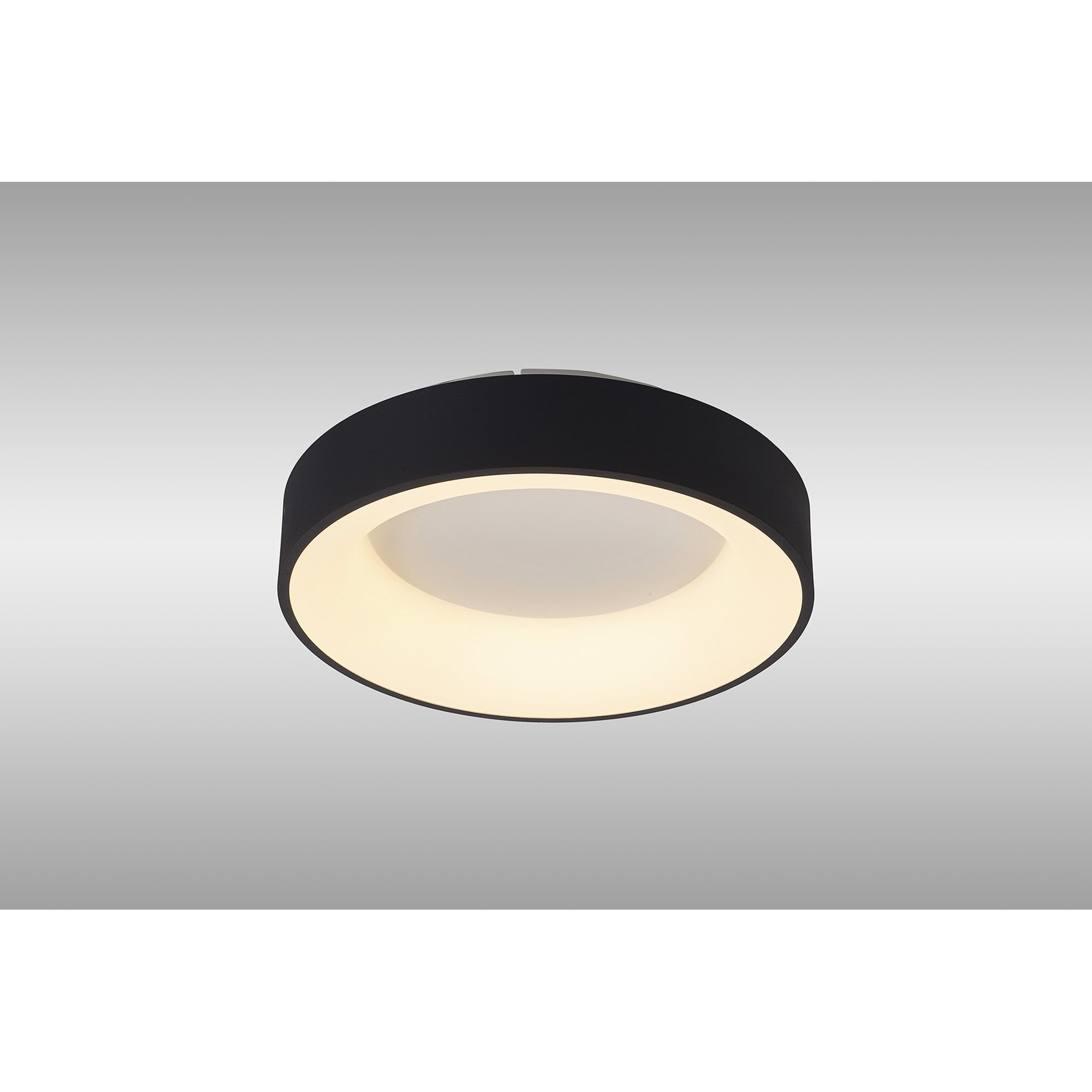 Mantra Niseko II 38cm Ring Ceiling Light - Black